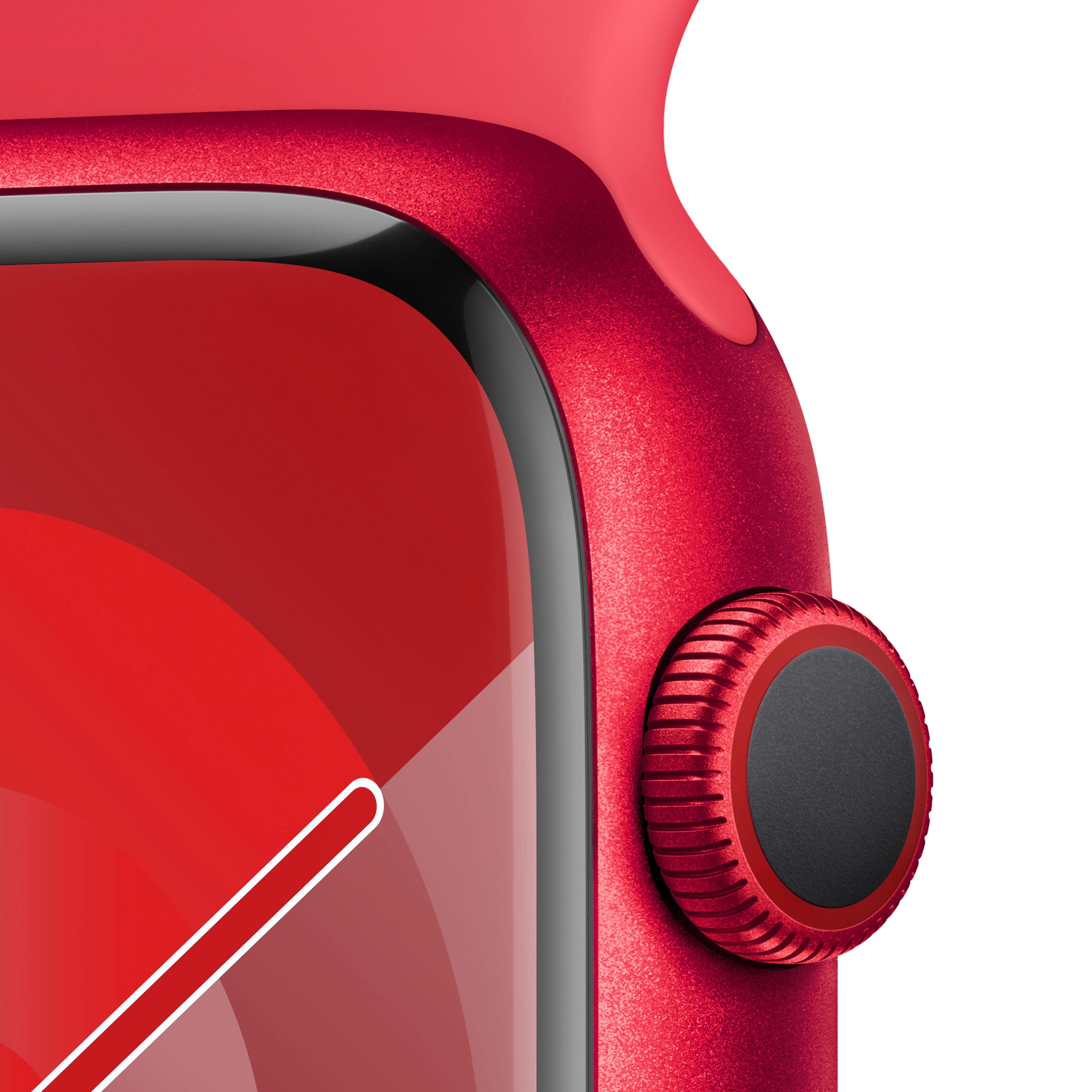 Apple Watch Series 9 GPS + Cellular 45mm (PRODUCT)RED Aluminium Case with (PRODUCT)RED Sport Band - M/L - Image 3