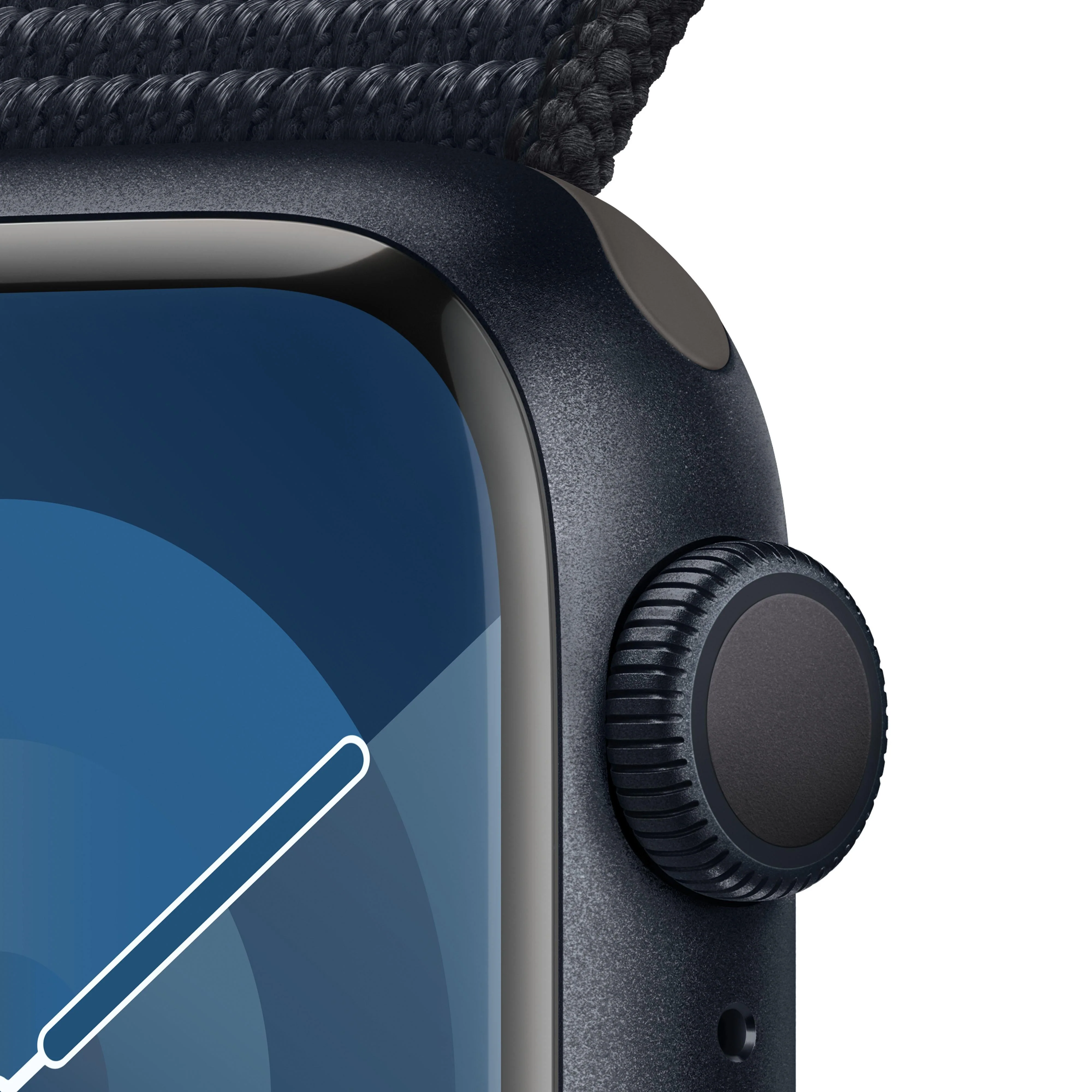 Apple Watch Series 9 GPS 41mm Midnight Aluminium Case with Midnight Sport Loop - Image 3