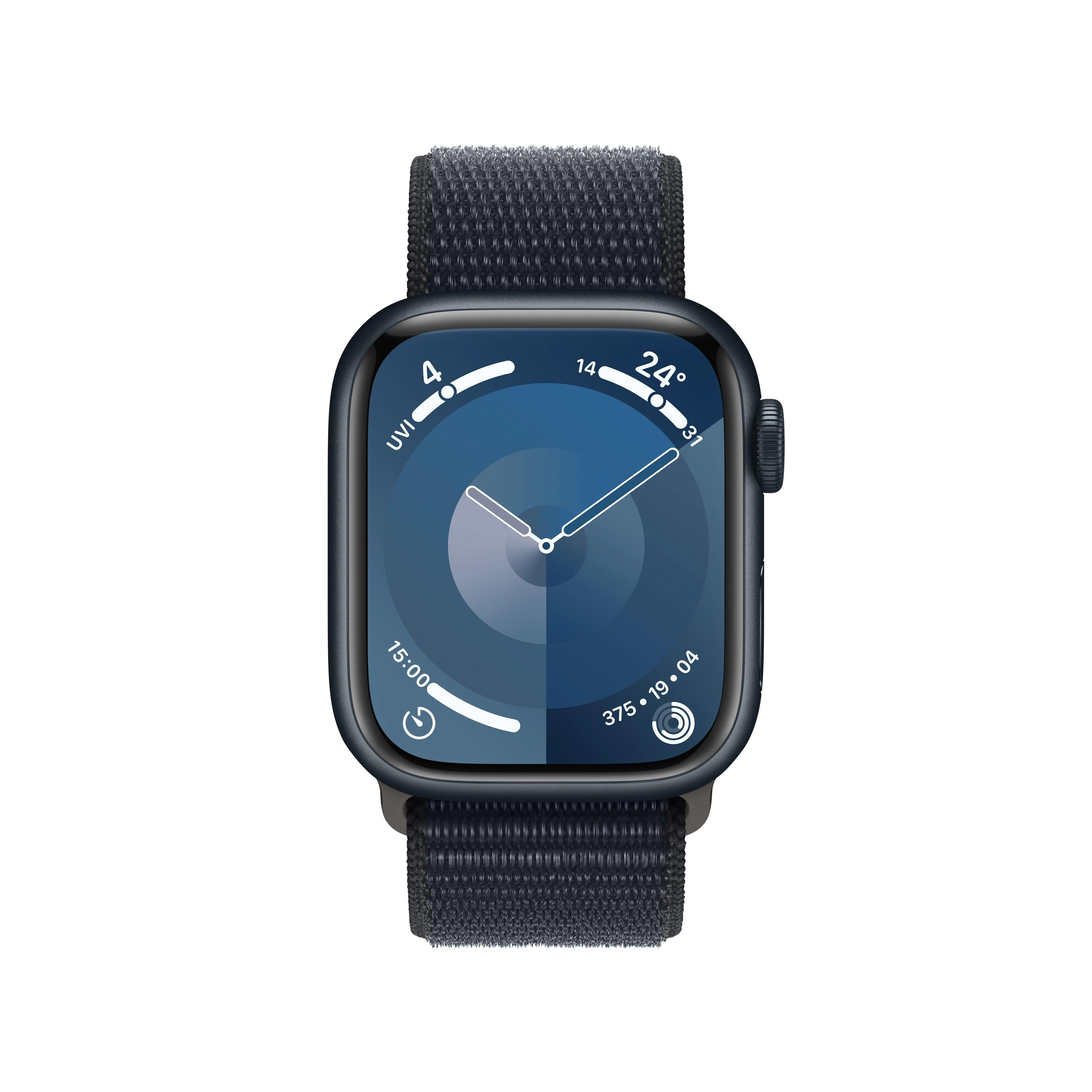 Apple Watch Series 9 GPS + Cellular 41mm Midnight Aluminium Case with Midnight Sport Loop - Image 2