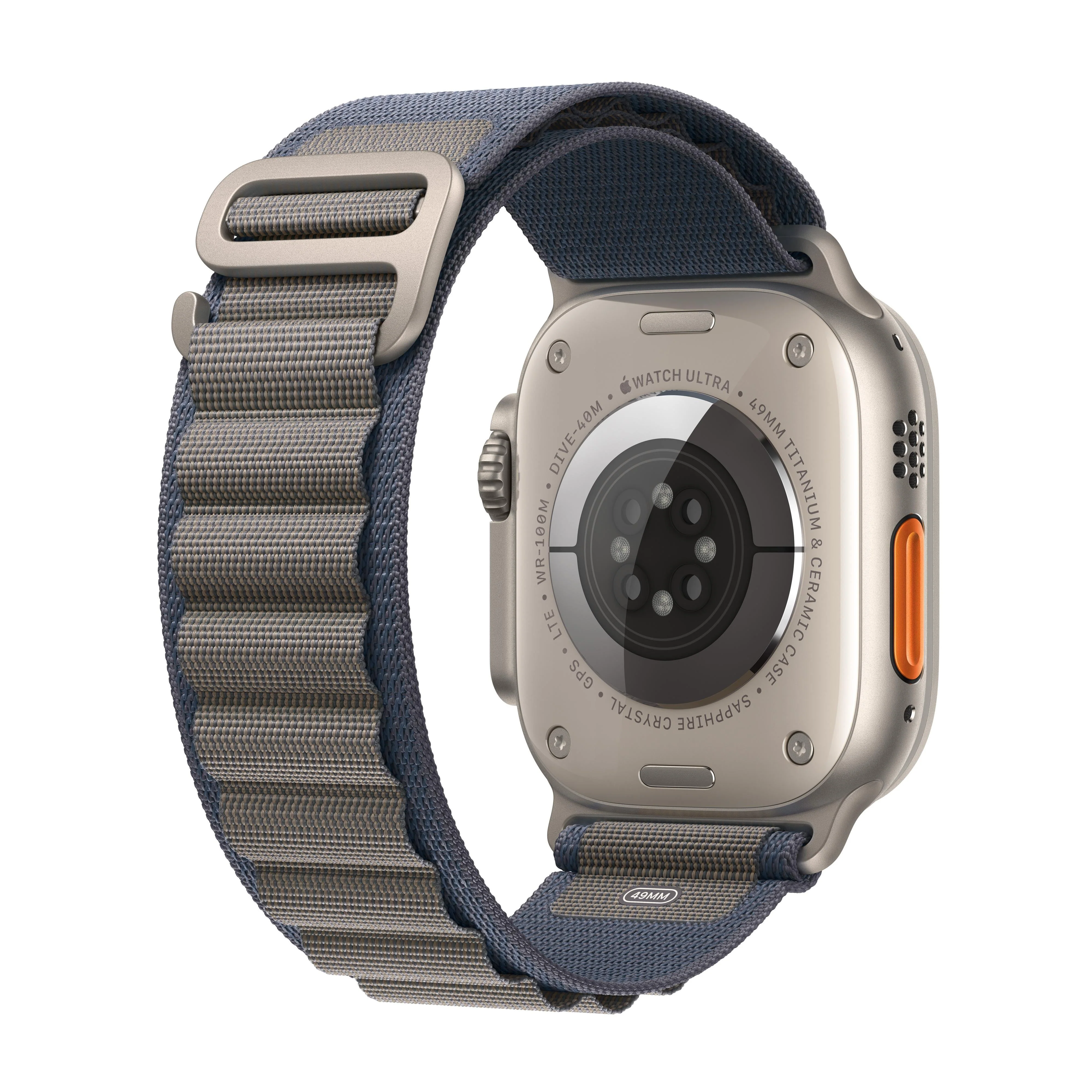 Apple Watch Ultra 2 GPS + Cellular 49mm Titanium Case with Blue Alpine Loop - Large - Image 3