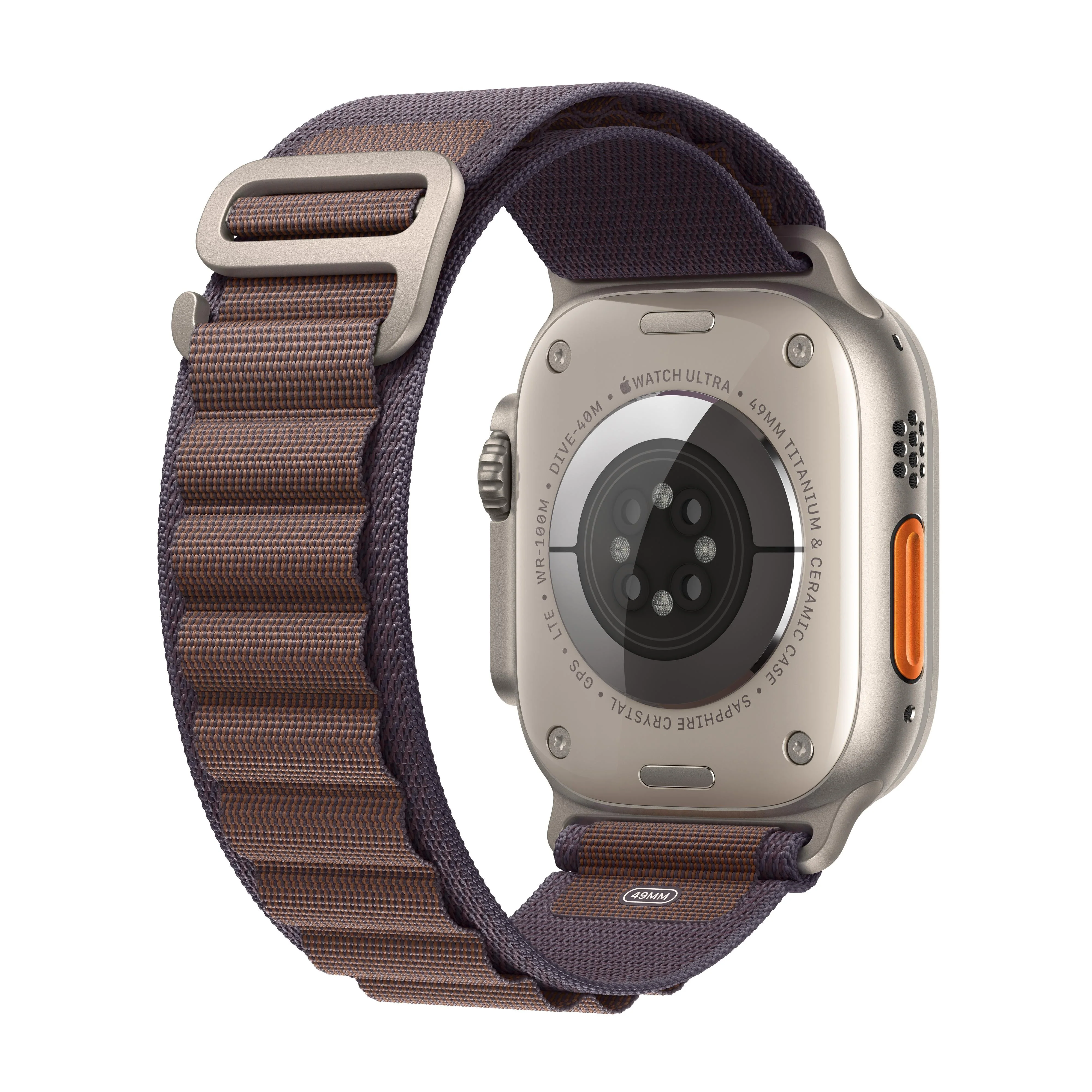 Apple Watch Ultra 2 GPS + Cellular 49mm Titanium Case with Indigo Alpine Loop - Small - Image 3