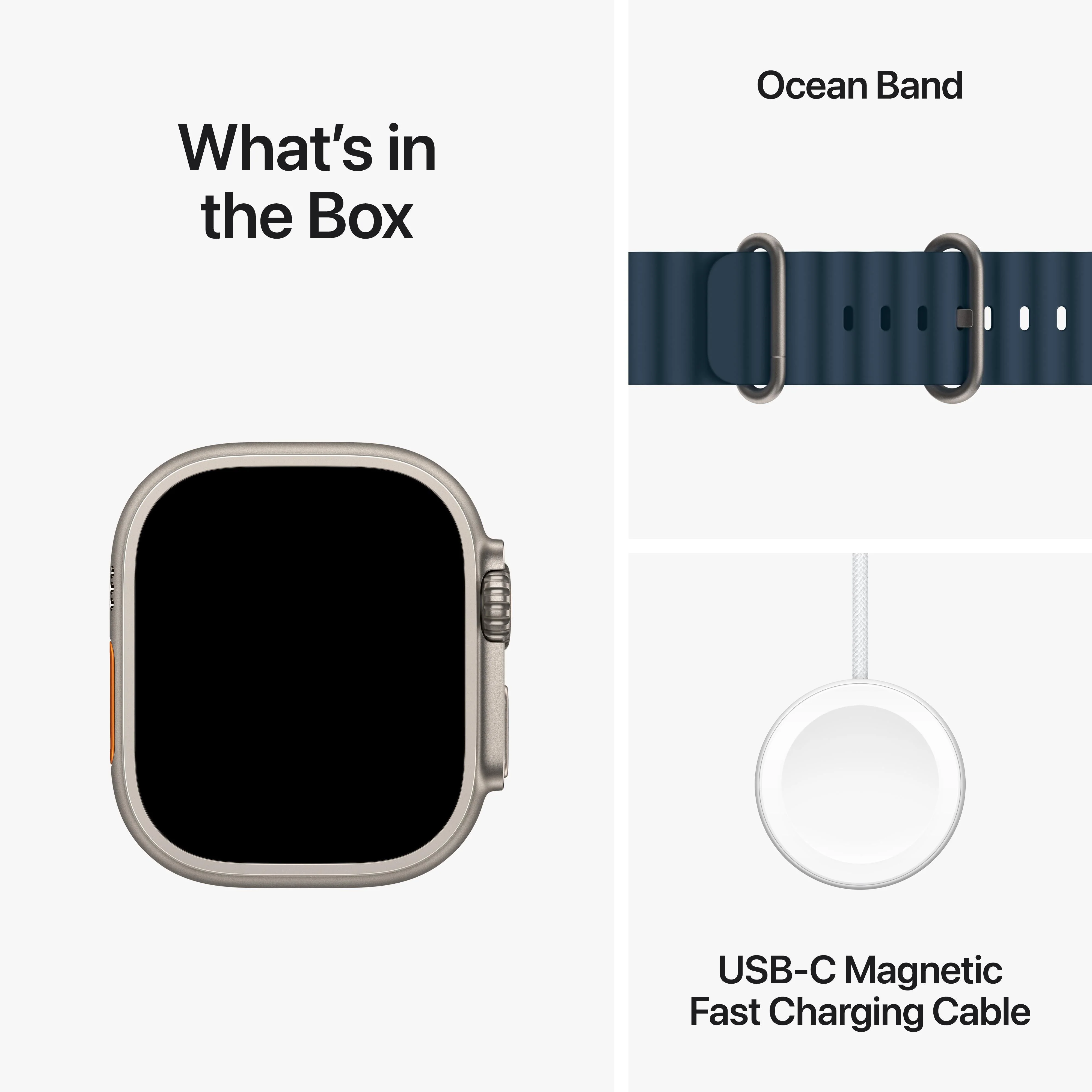Apple Watch Ultra 2 GPS + Cellular 49mm Titanium Case with Blue Ocean Band - Image 9