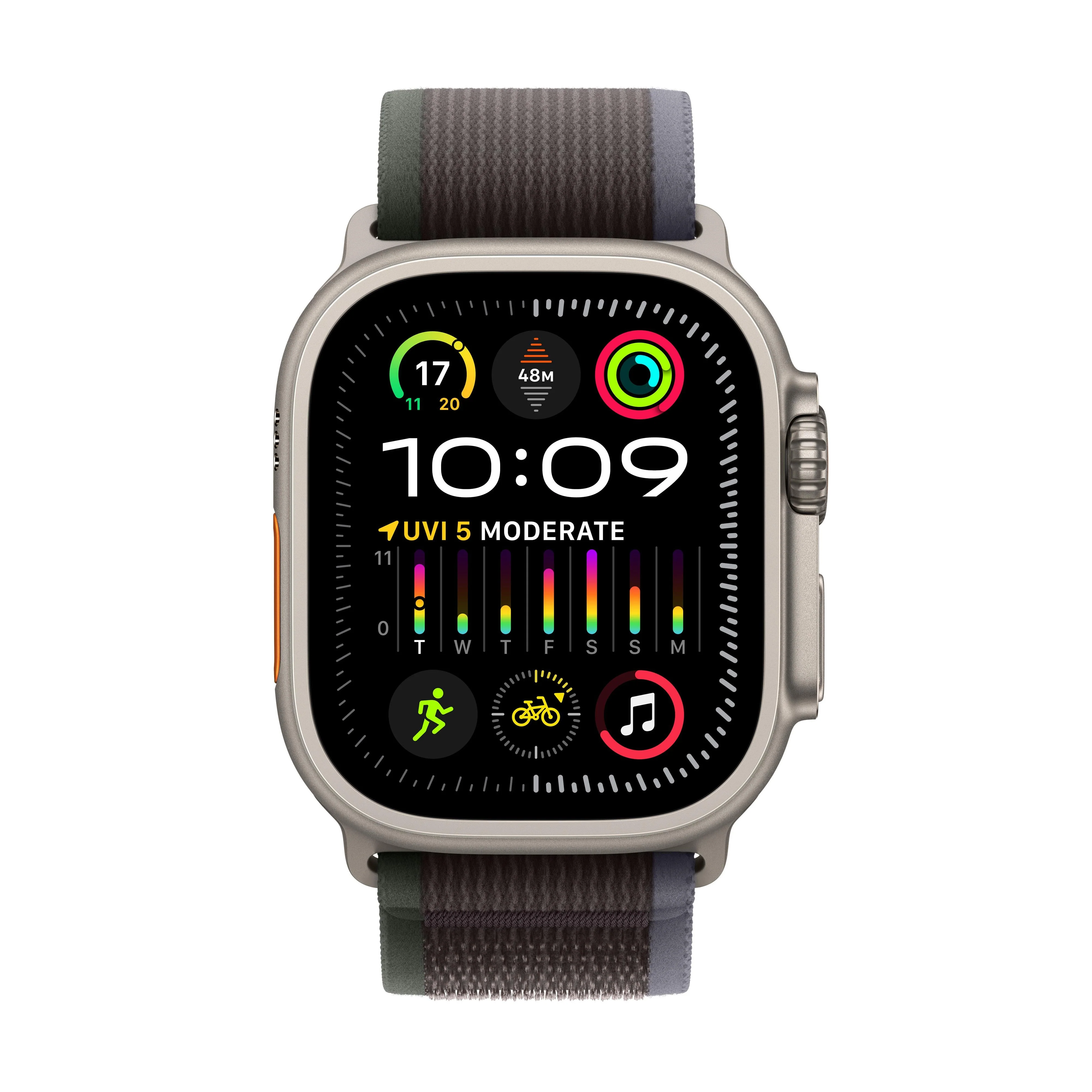 Apple Watch Ultra 2 GPS + Cellular 49mm Titanium Case with Blue/Black Trail Loop - M/L - Image 2