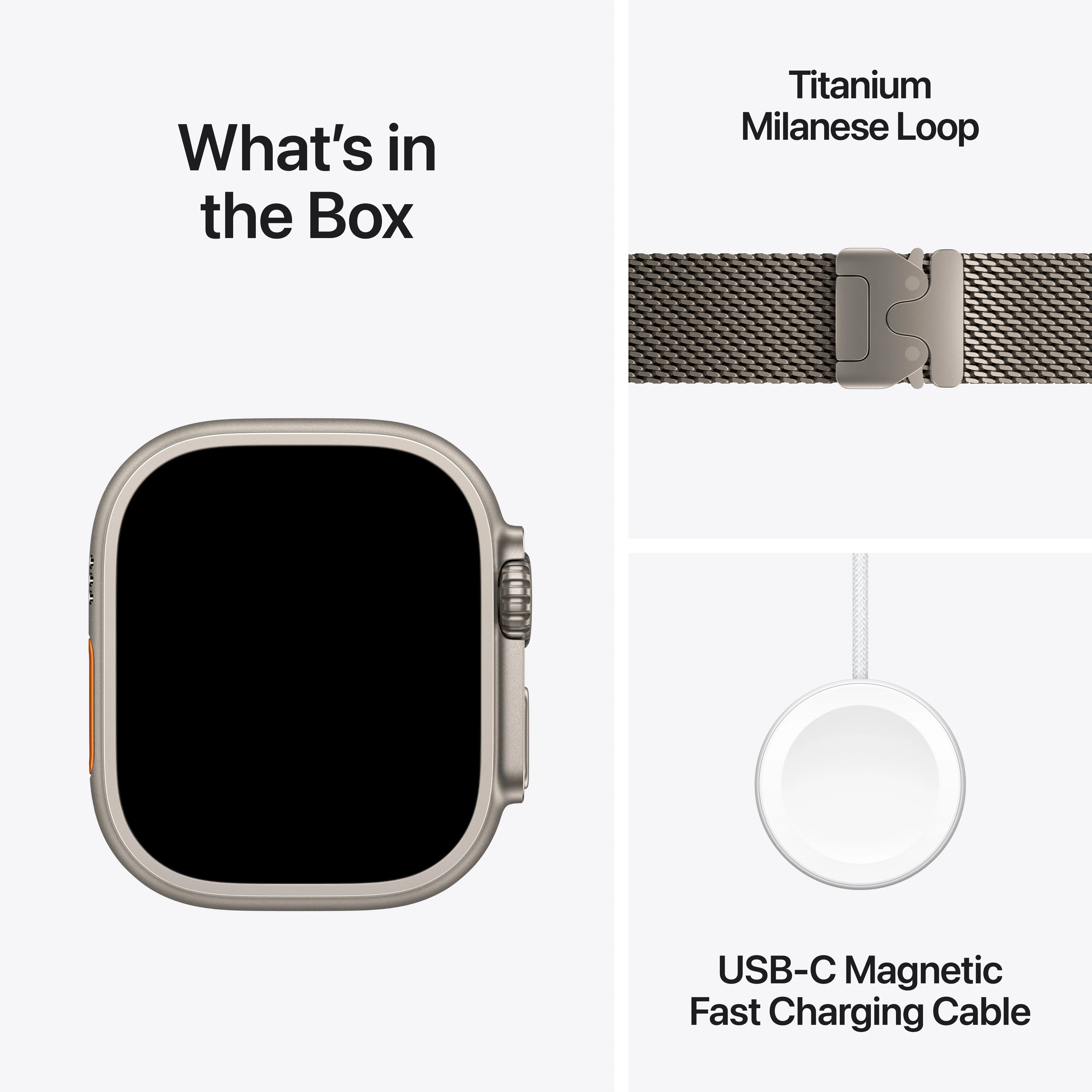 Apple Watch Ultra 3 GPS + Cellular 49mm Natural Titanium Case with Natural Titanium Milanese Loop - Large - Image 7