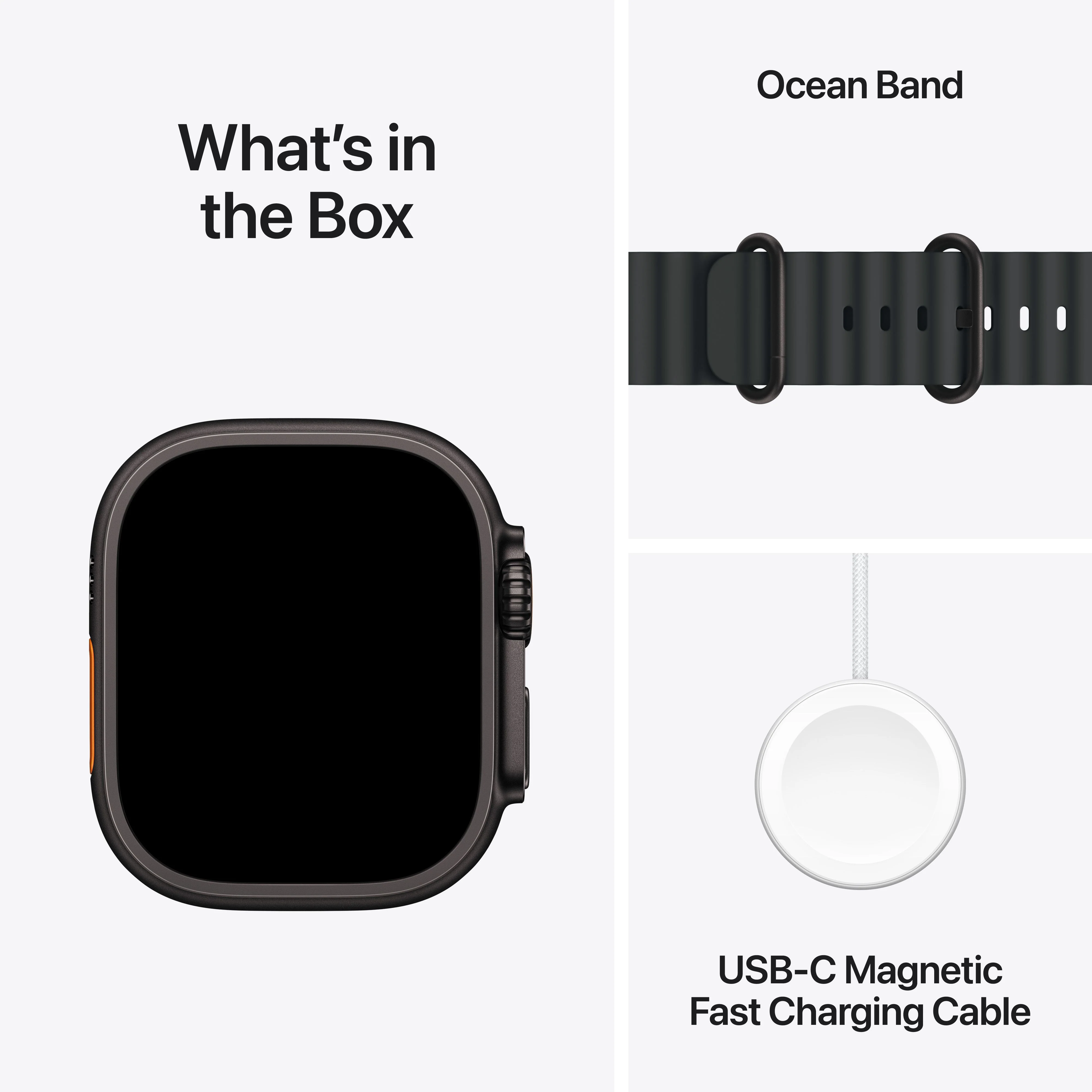 Apple Watch Ultra 3 GPS + Cellular 49mm Black Titanium Case with Black Ocean Band - Image 7