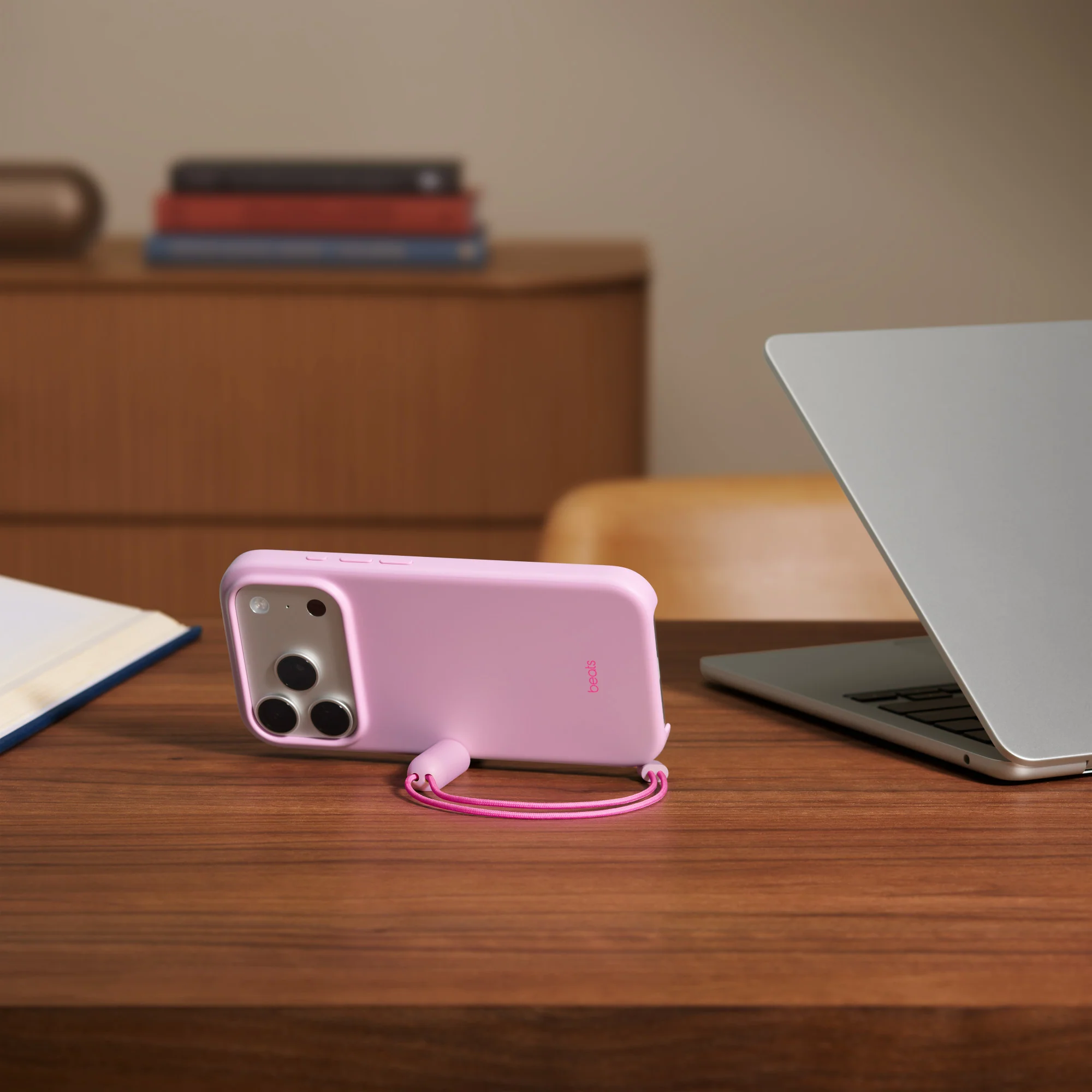 Beats iPhone 17 Pro Kickstand Case with MagSafe and Camera Control - Pebble Pink - Image 2