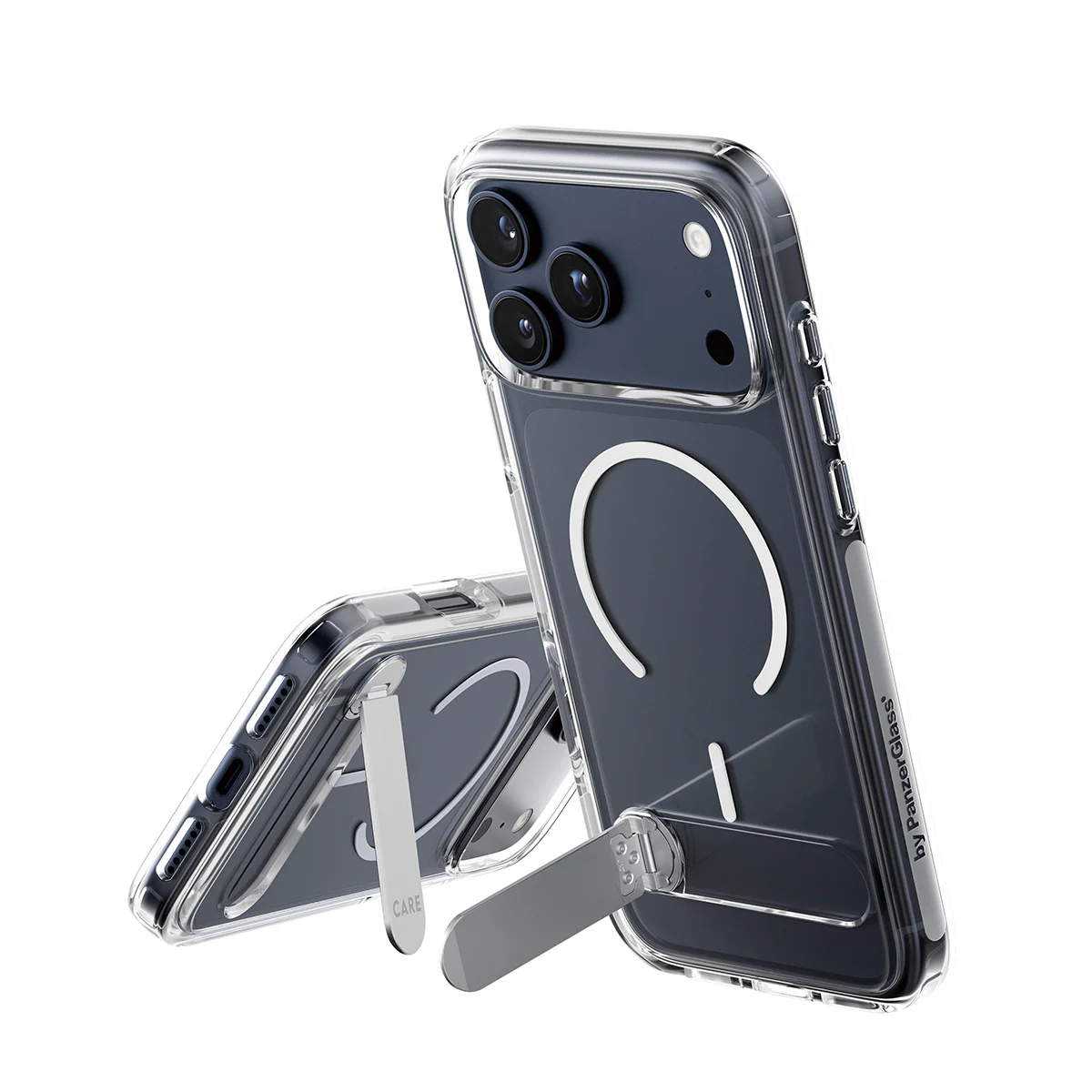 CARE by PanzerGlass® Feature Case Transparent with Kickstand & MagSafe iPhone 17 Pro Max