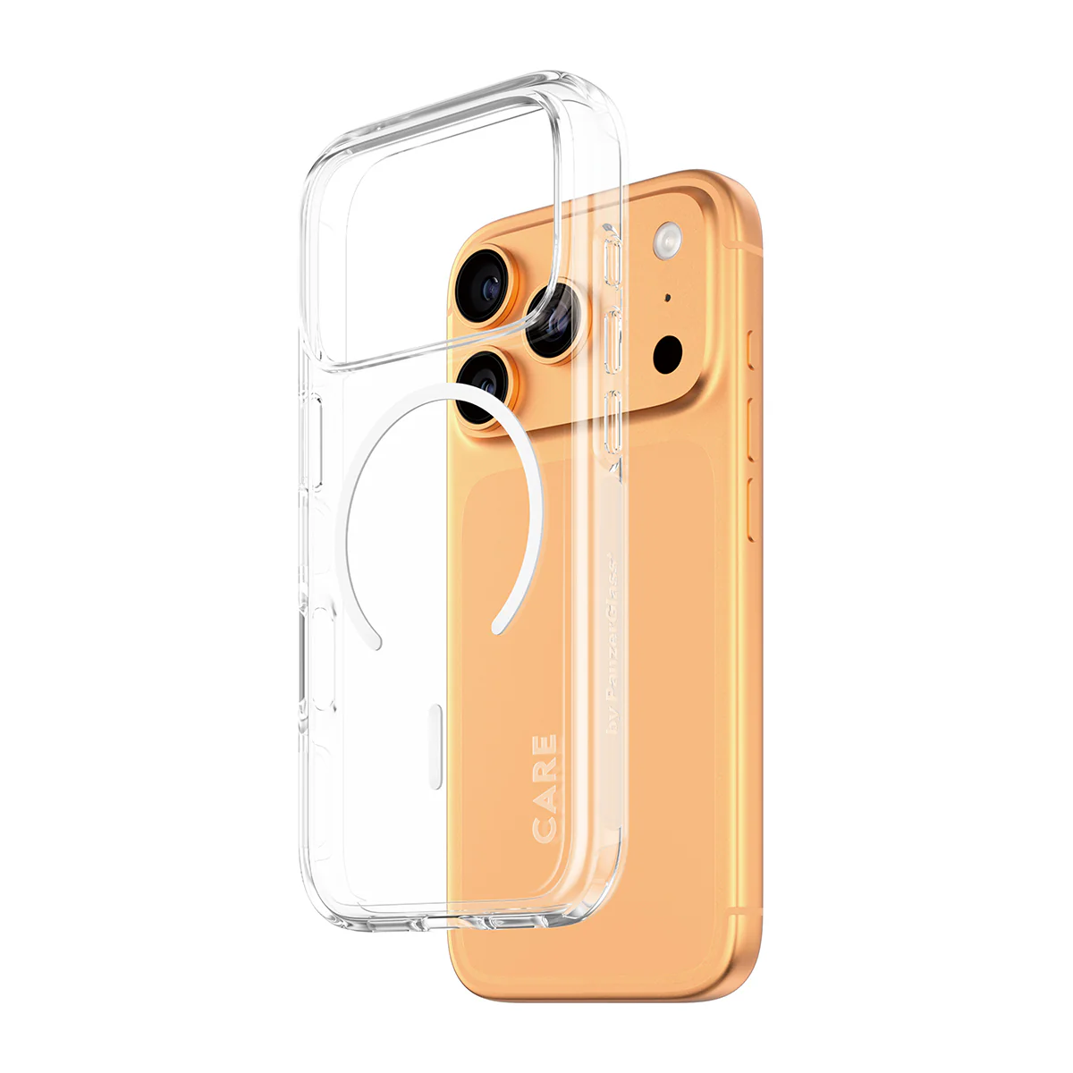 CARE by PanzerGlass® Flagship Case Transparent Urban Explorer with White MagSafe iPhone 17 Pro