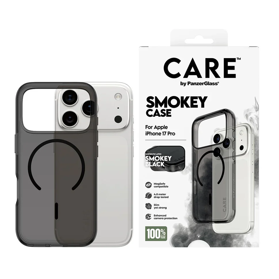CARE by PanzerGlass® Flagship Case Urban Explorer Smokey with Black MagSafe iPhone 17 Pro - Image 3
