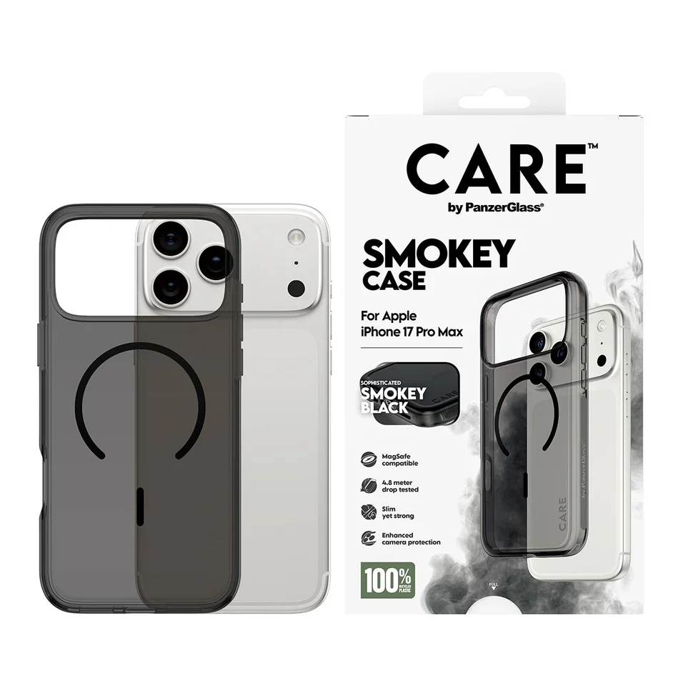 CARE by PanzerGlass® Flagship Case Urban Explorer Smokey with Black MagSafe iPhone 17 Pro Max - Image 3