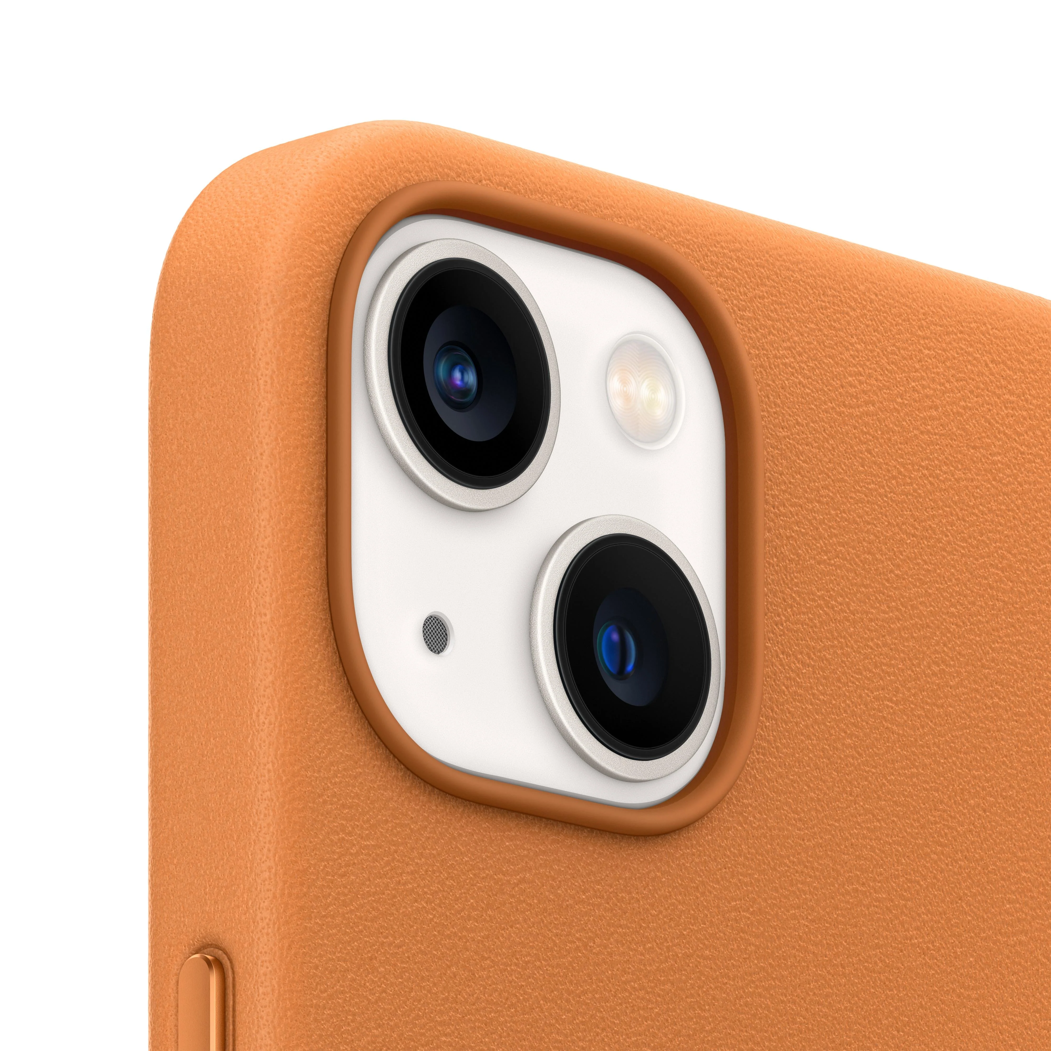 iPhone 13 Leather Case with MagSafe - Golden Brown - Image 3