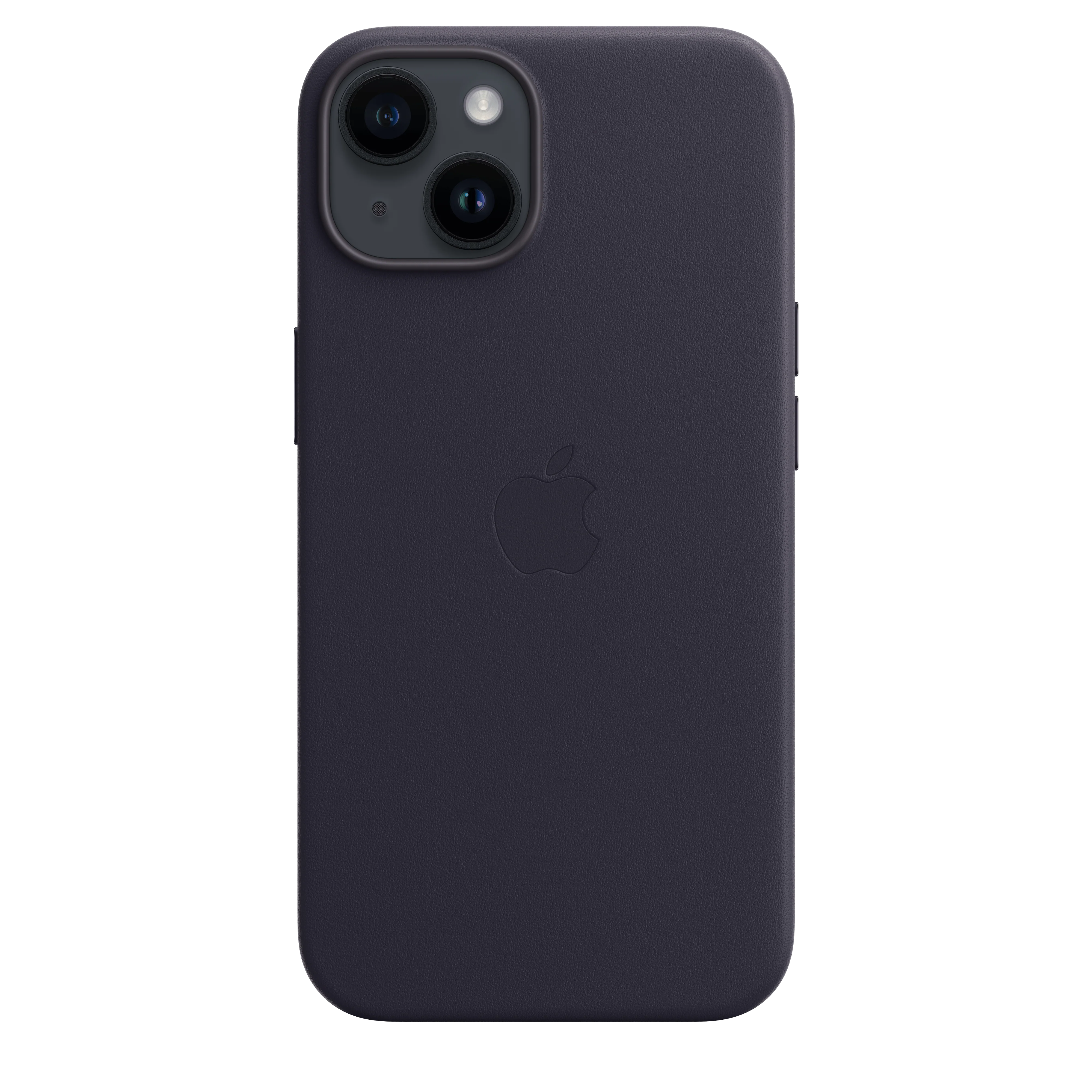 iPhone 14 Leather Case with MagSafe - Midnight - Image 3