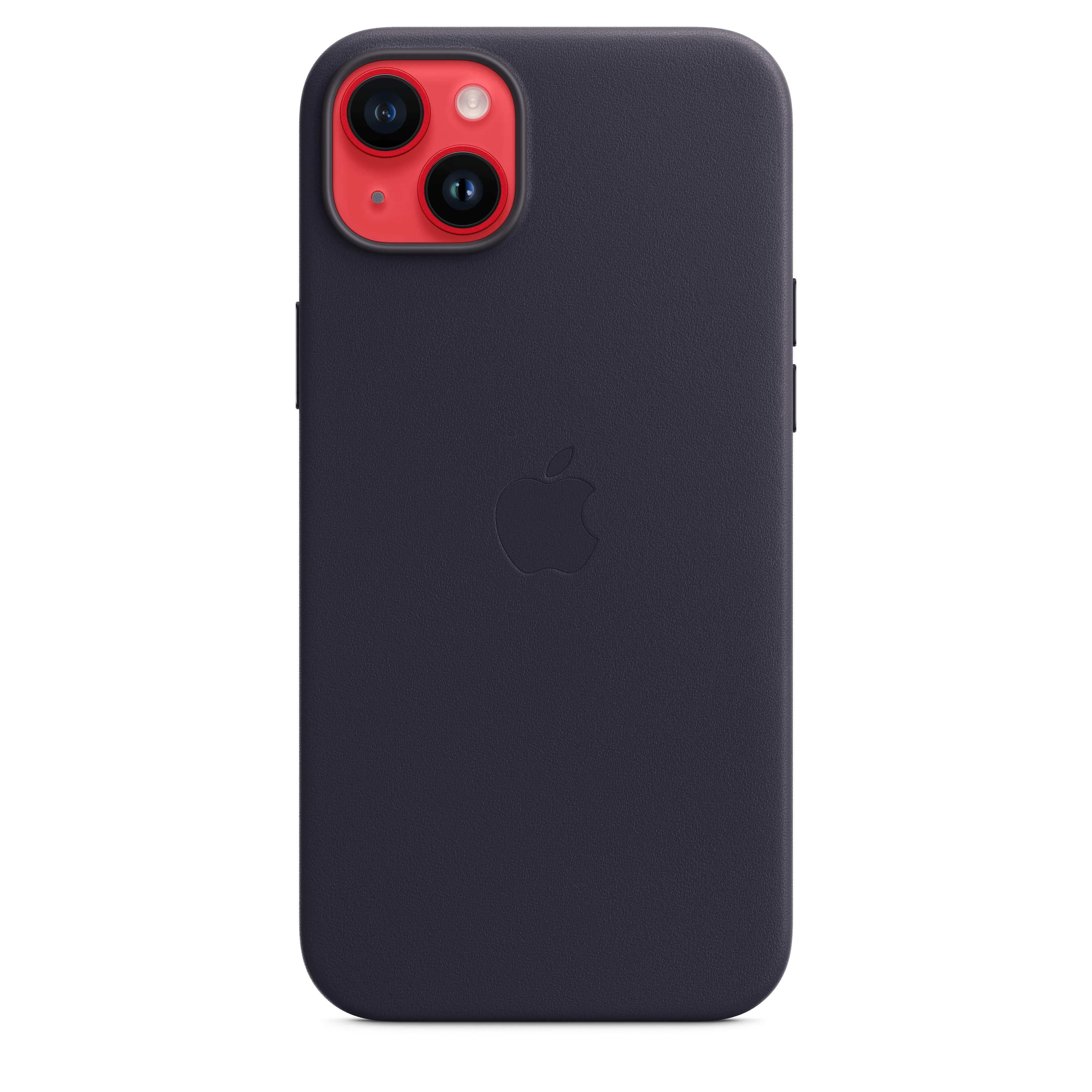 iPhone 14 Plus Leather Case with MagSafe - Midnight - Image 4