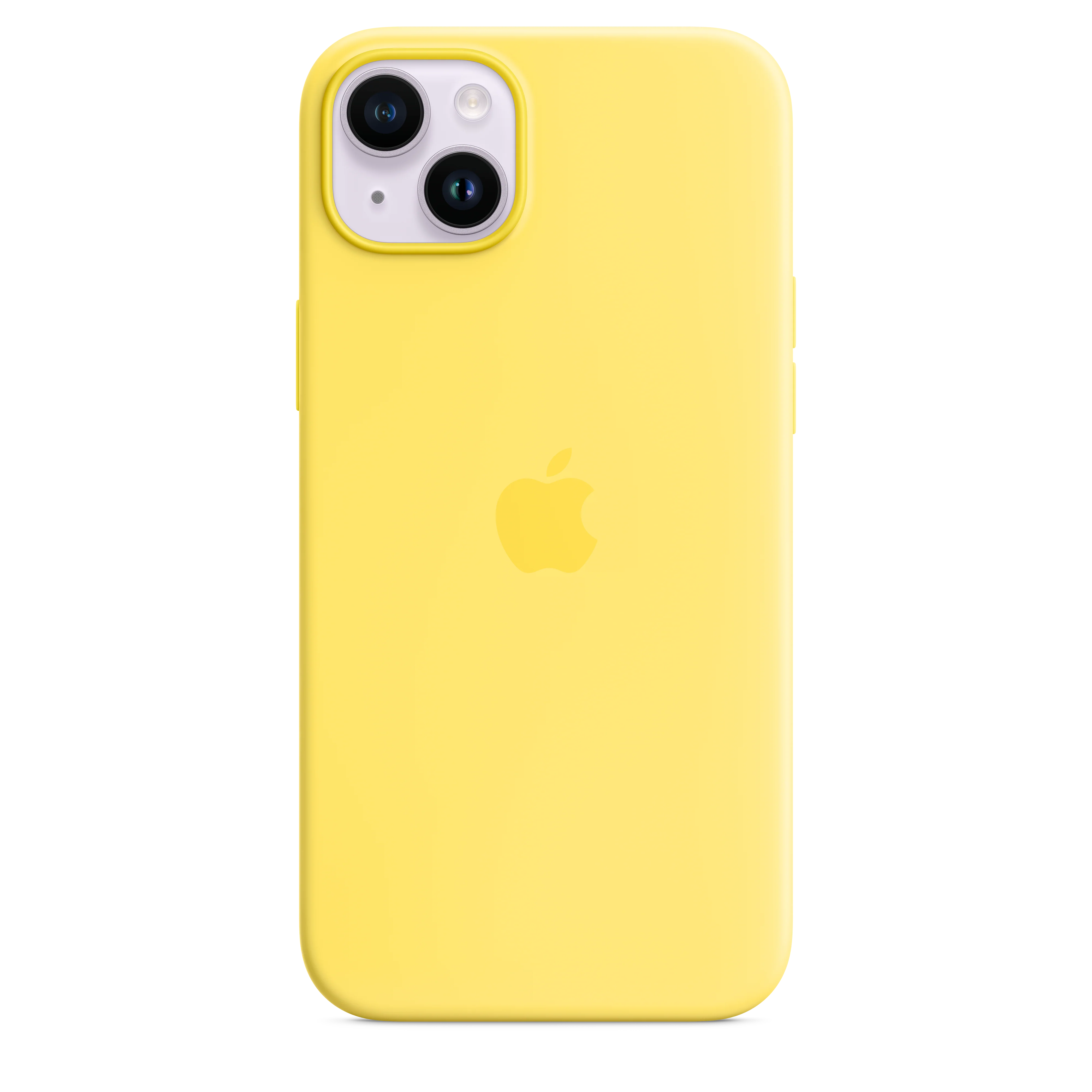 iPhone 14 Plus Silicone Case with MagSafe - Canary Yellow - Image 2