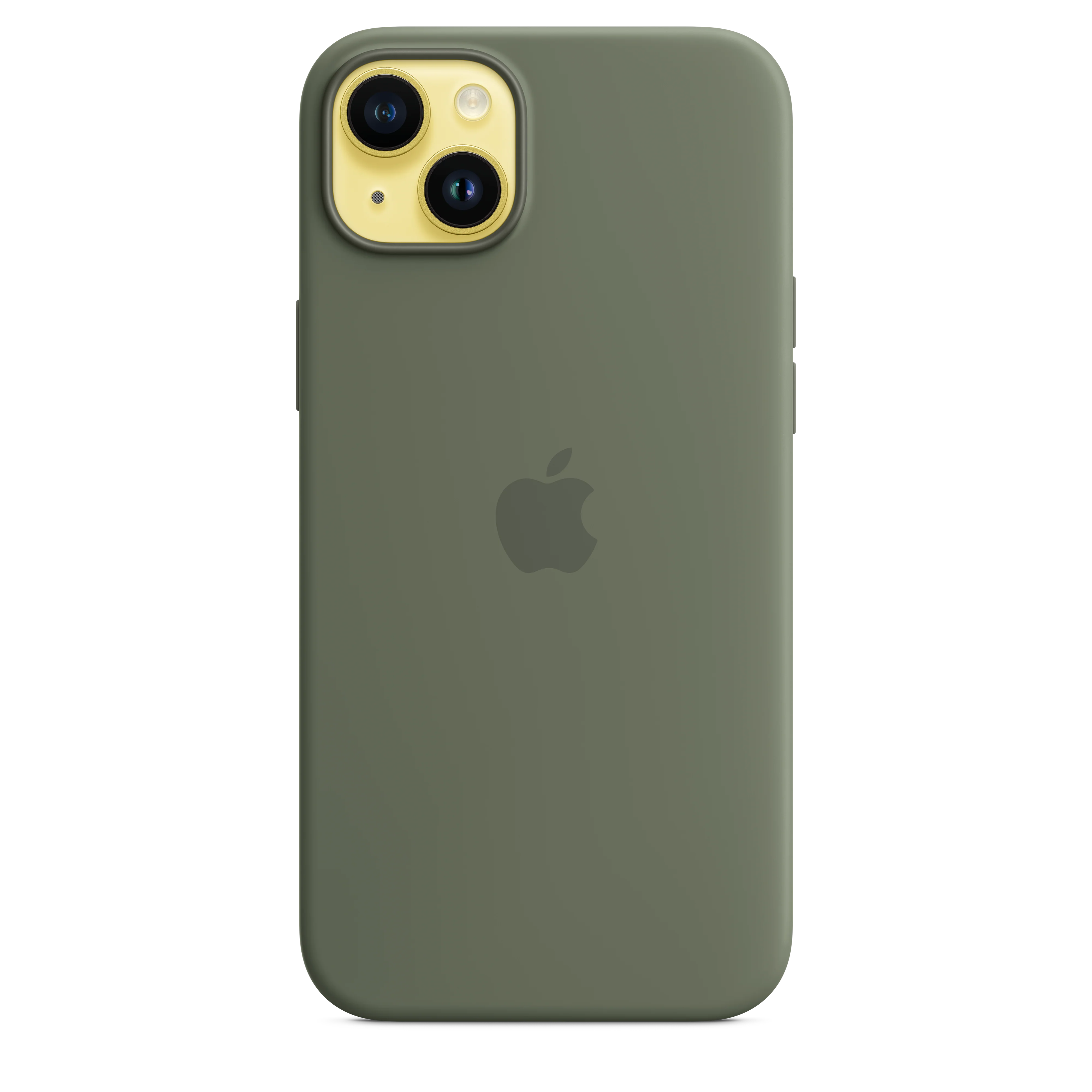 iPhone 14 Plus Silicone Case with MagSafe - Olive - Image 3