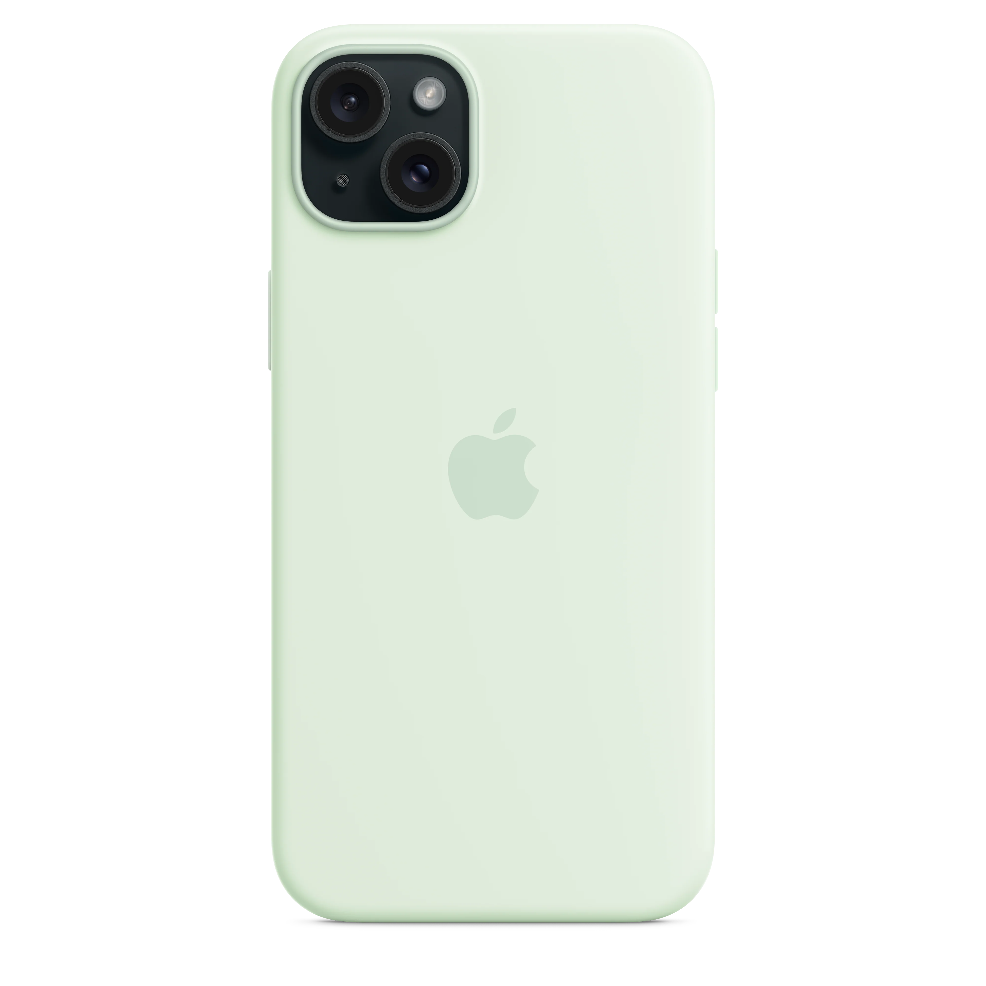 iPhone 15 Plus Silicone Case with MagSafe - Soft Mint - Image 5