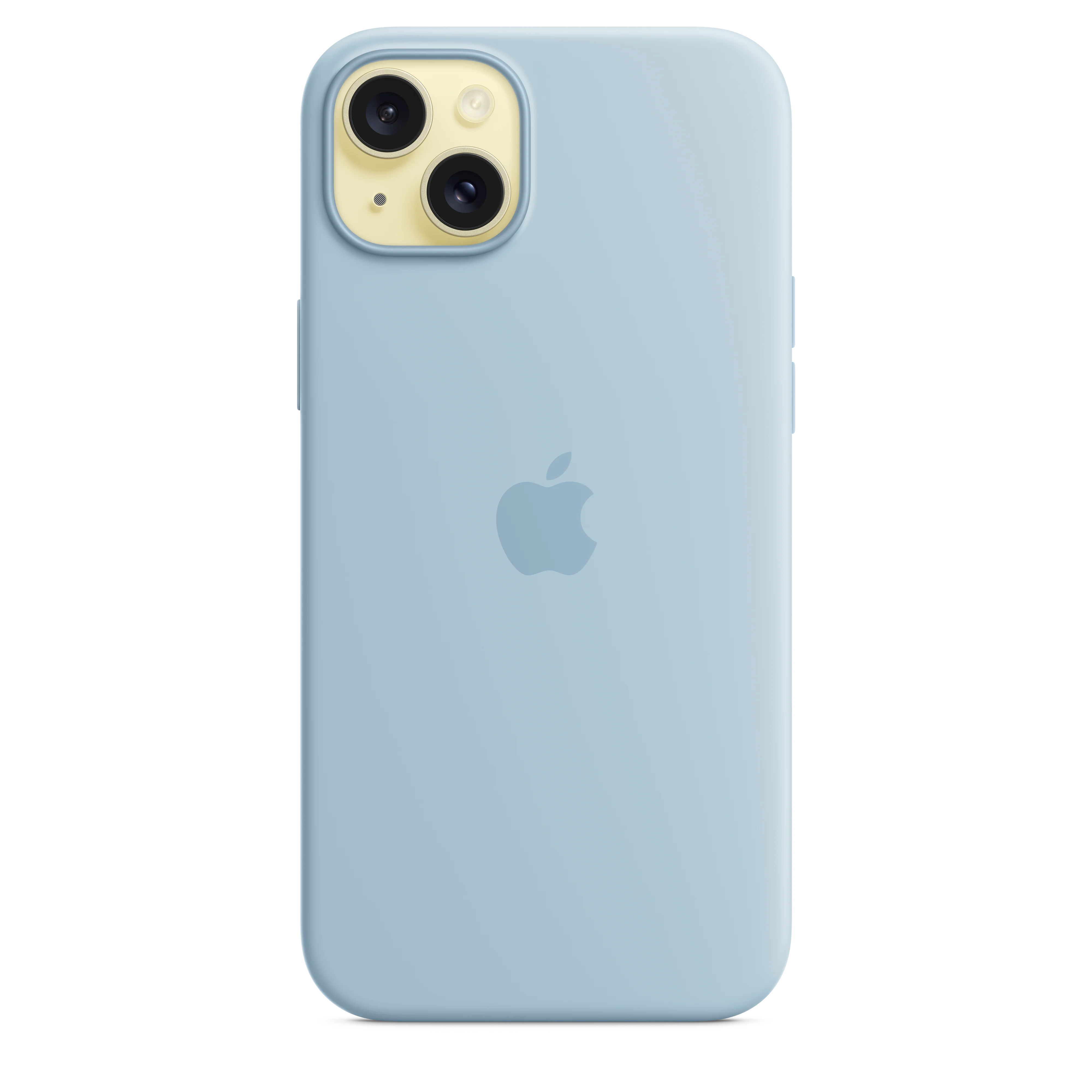 iPhone 15 Plus Silicone Case with MagSafe - Light Blue - Image 3