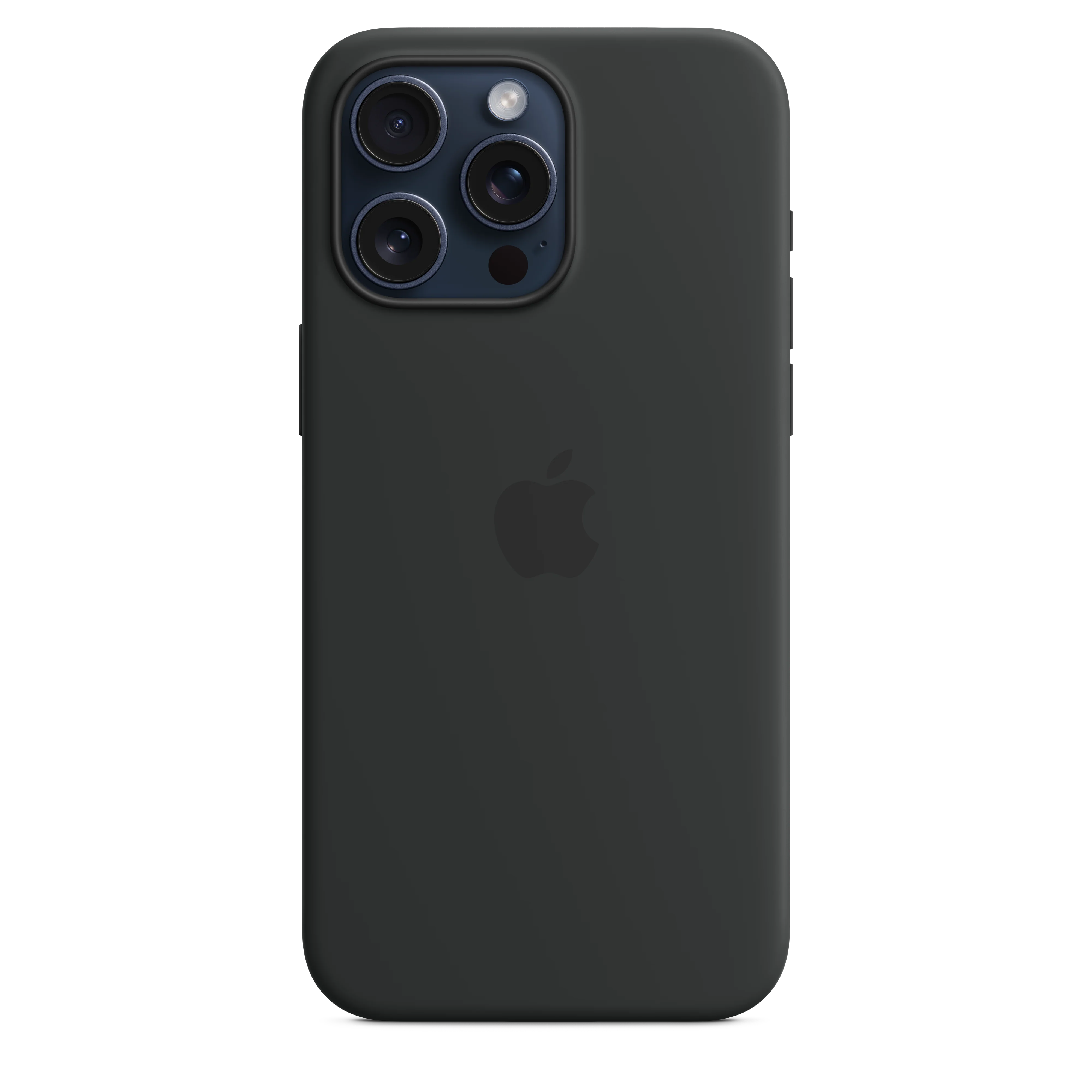 iPhone 15 Pro Max Silicone Case with MagSafe - Black - Image 2