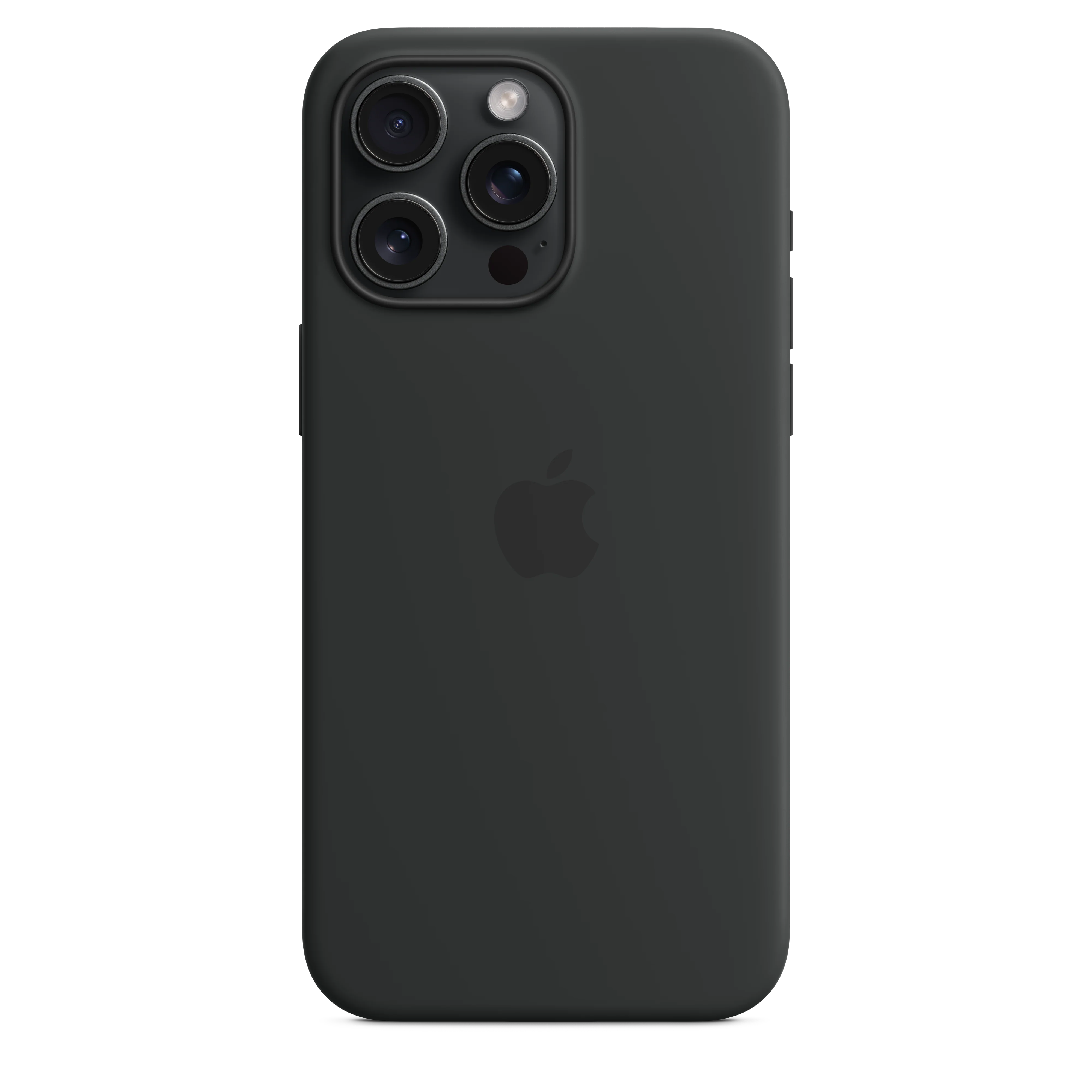 iPhone 15 Pro Max Silicone Case with MagSafe - Black - Image 4