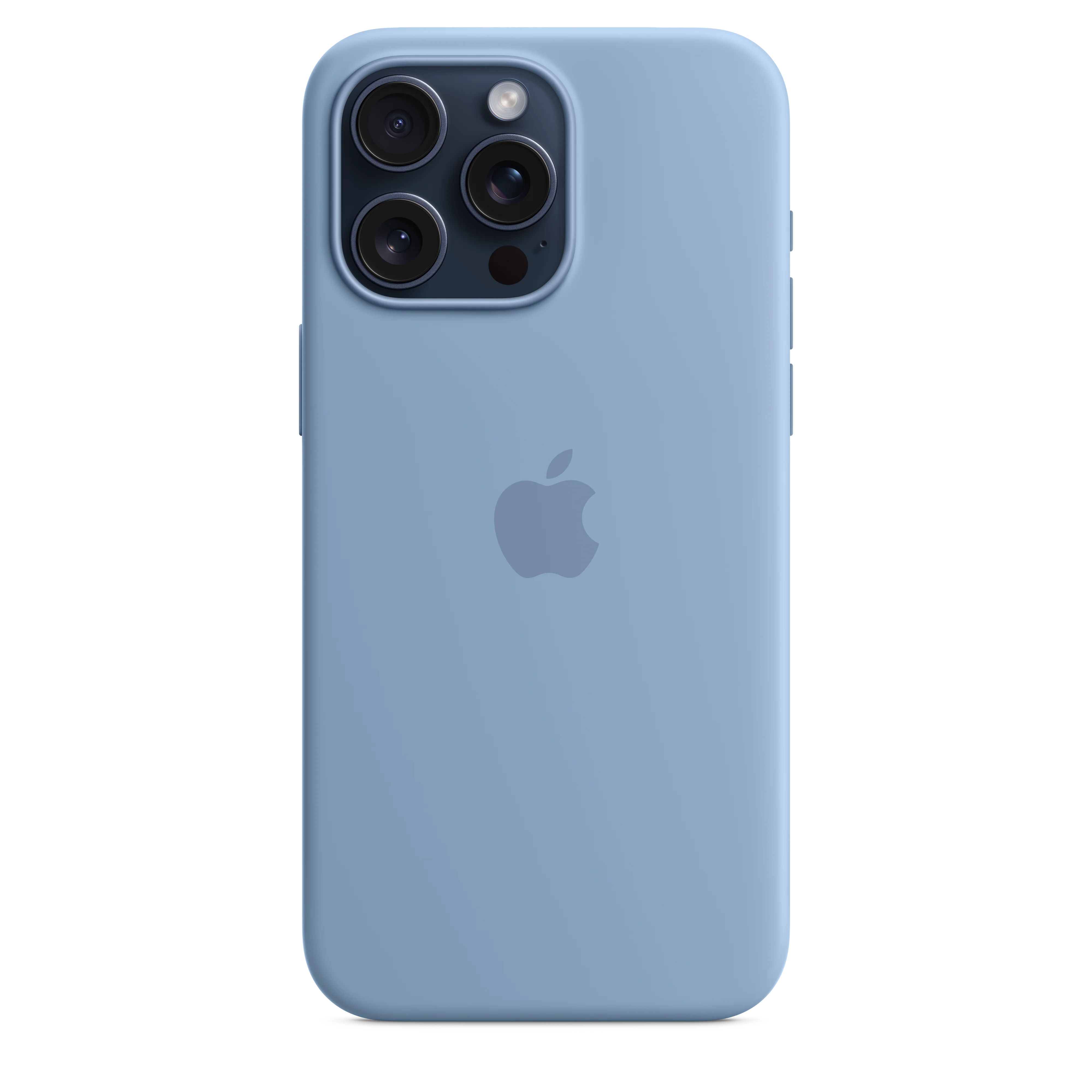 iPhone 15 Pro Max Silicone Case with MagSafe - Winter Blue - Image 2
