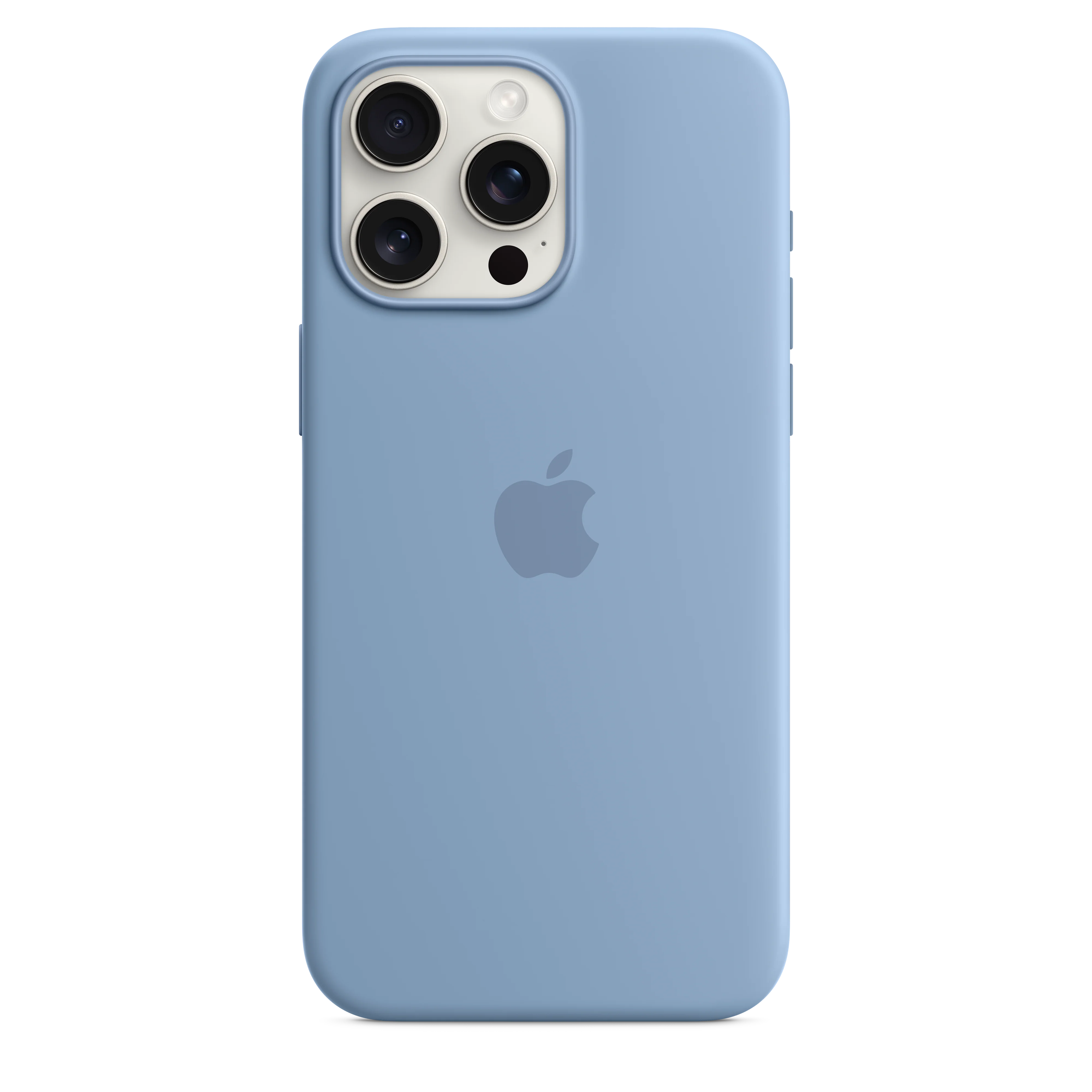 iPhone 15 Pro Max Silicone Case with MagSafe - Winter Blue - Image 3