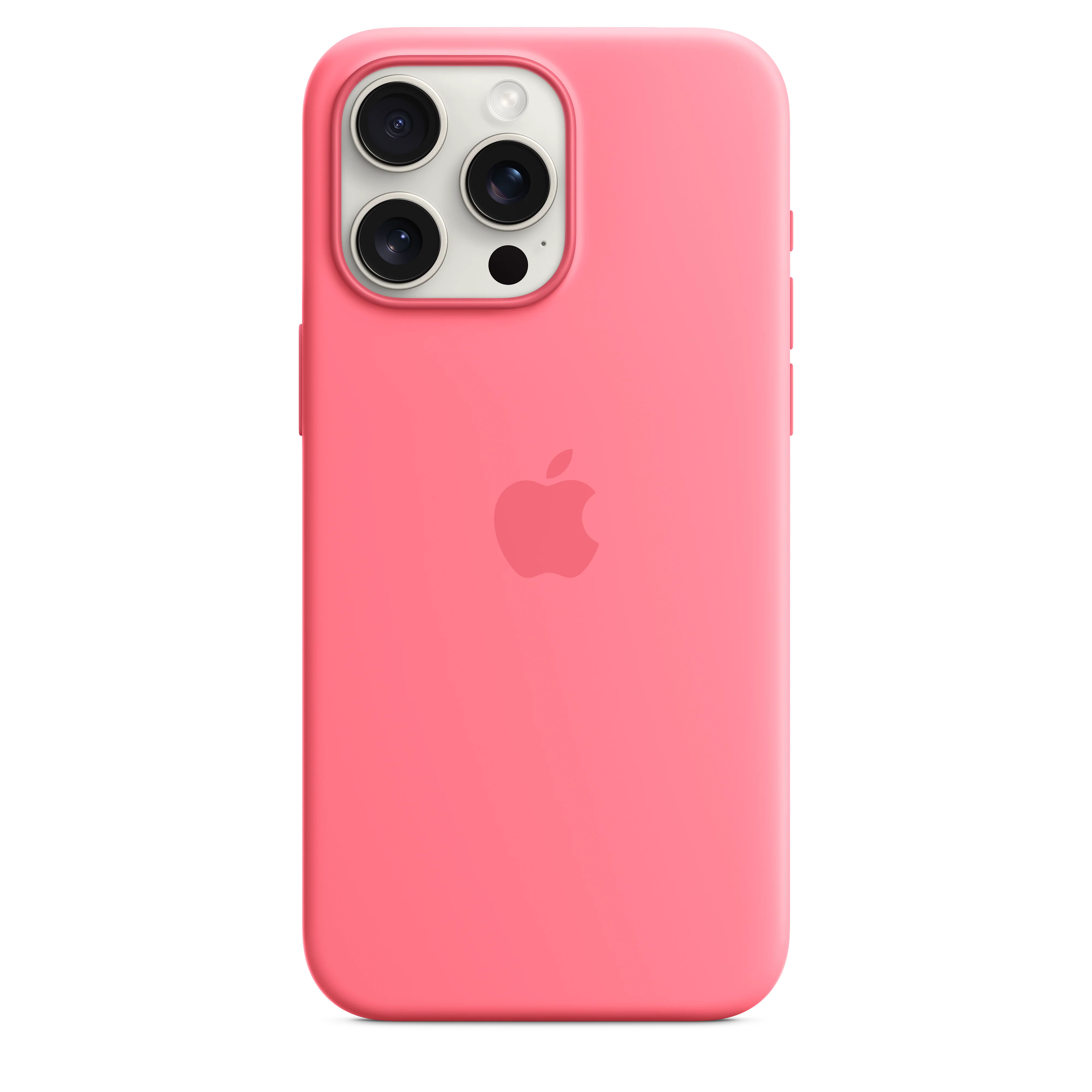 iPhone 15 Pro Max Silicone Case with MagSafe - Pink - Image 3