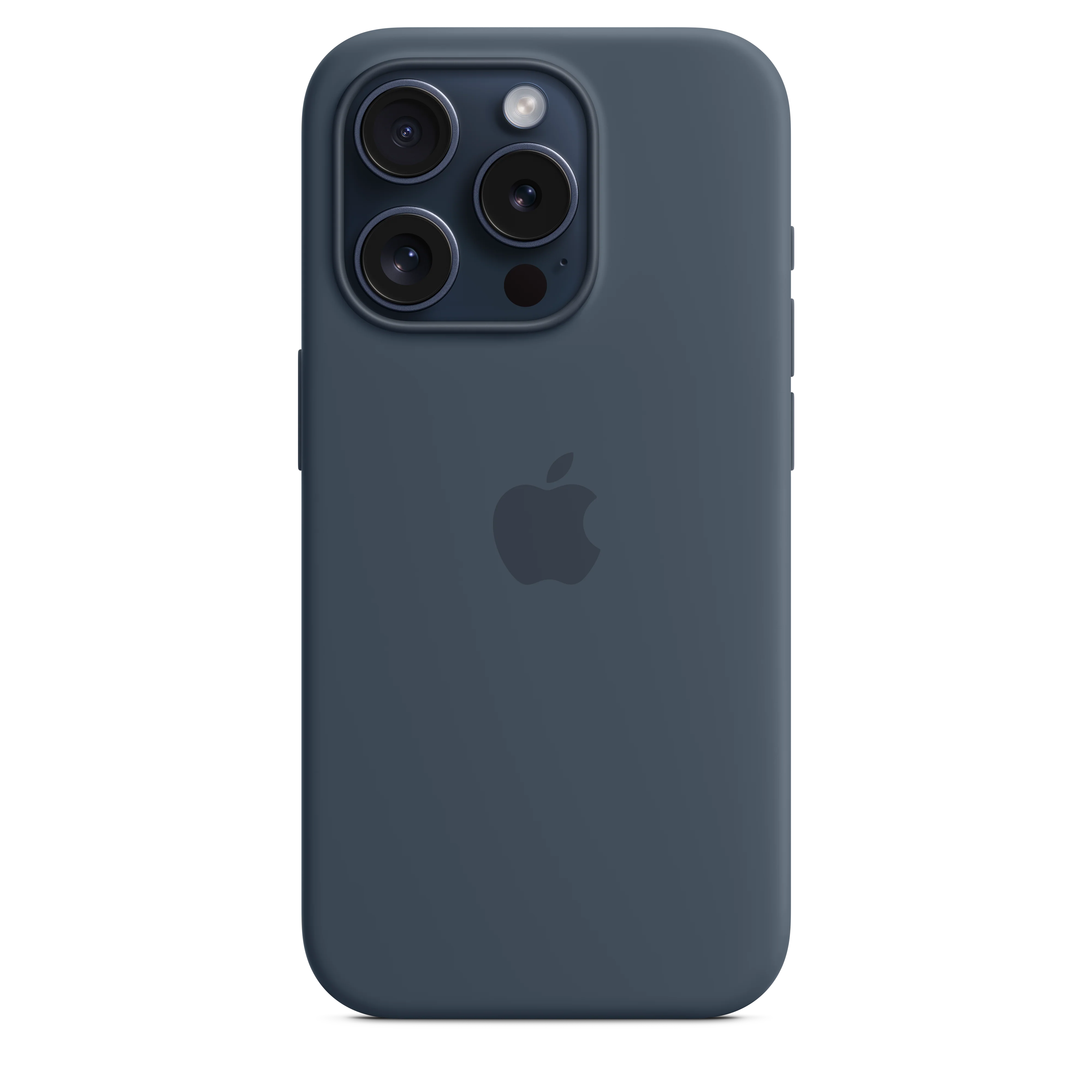 iPhone 15 Pro Silicone Case with MagSafe - Storm Blue - Image 2