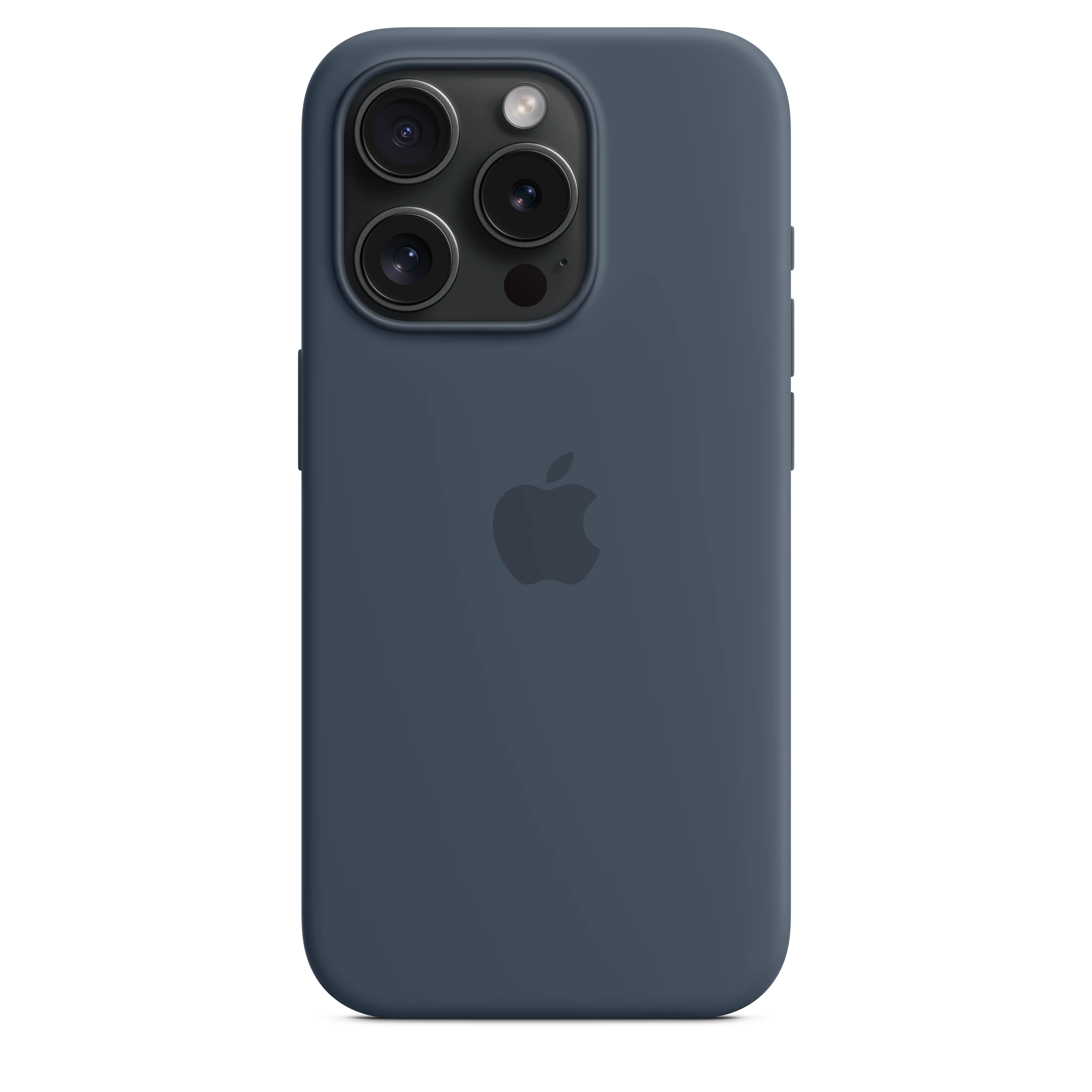 iPhone 15 Pro Silicone Case with MagSafe - Storm Blue - Image 4