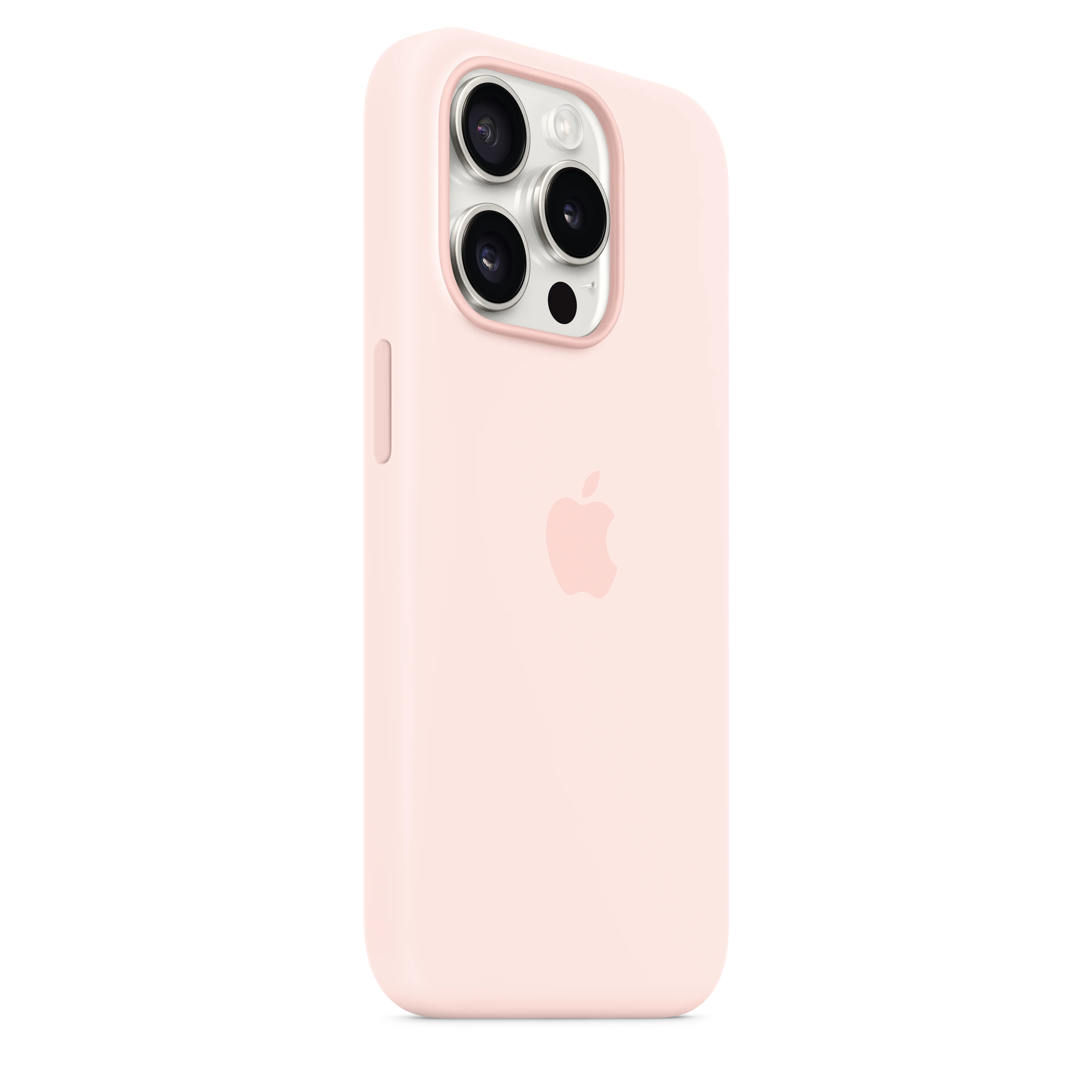 iPhone 15 Pro Silicone Case with MagSafe - Light Pink - Image 5