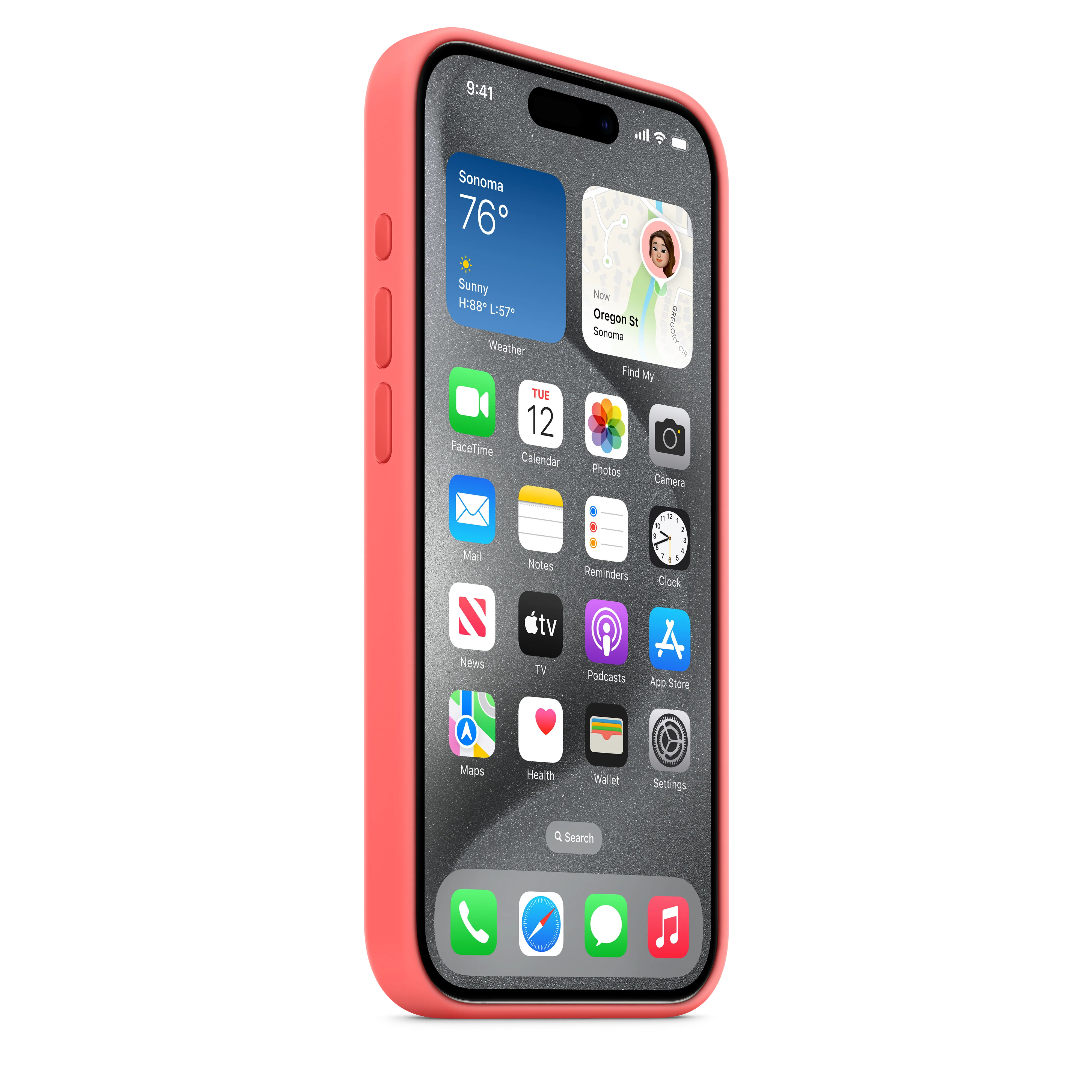 iPhone 15 Pro Silicone Case with MagSafe - Guava - Image 6