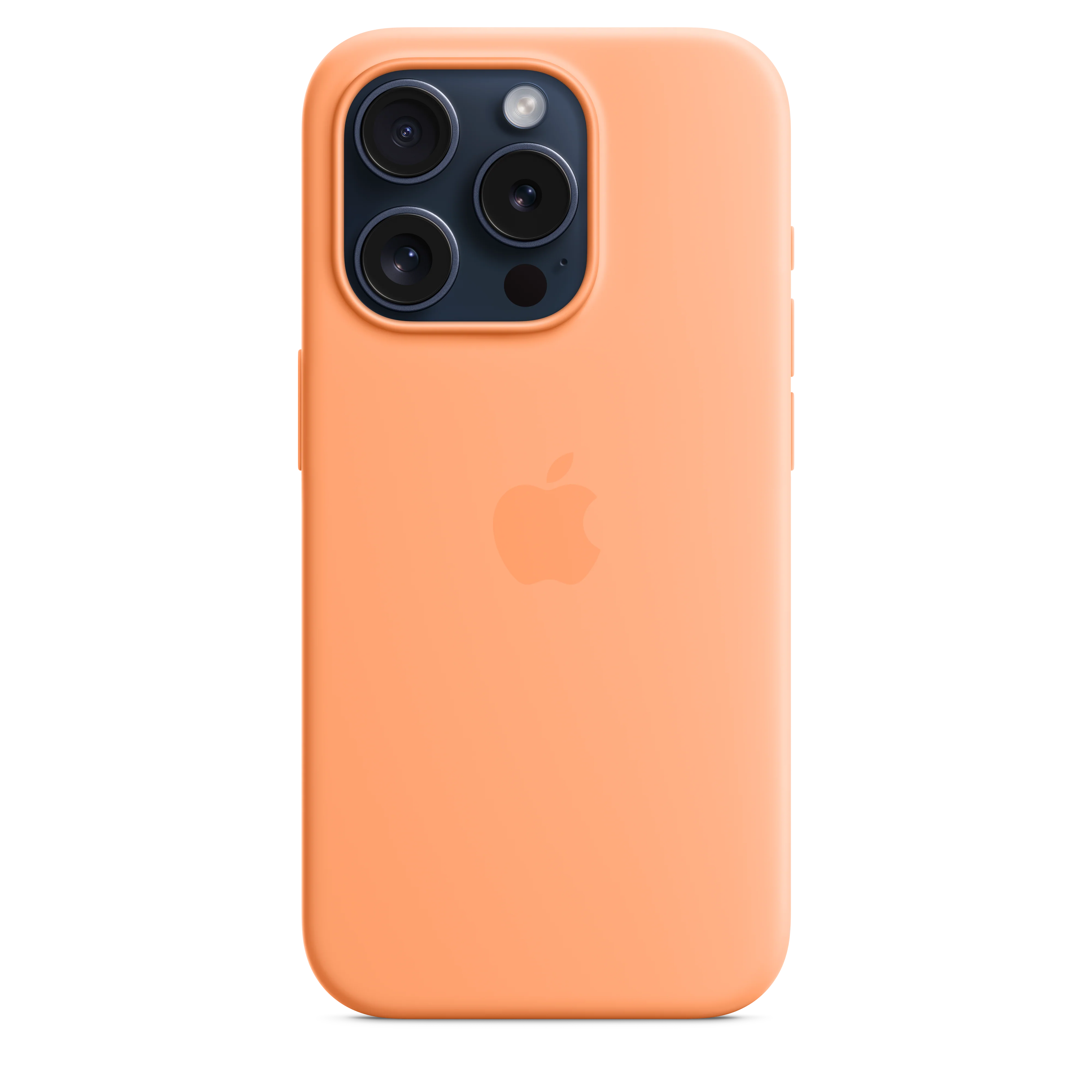 iPhone 15 Pro Silicone Case with MagSafe - Orange Sorbet - Image 2