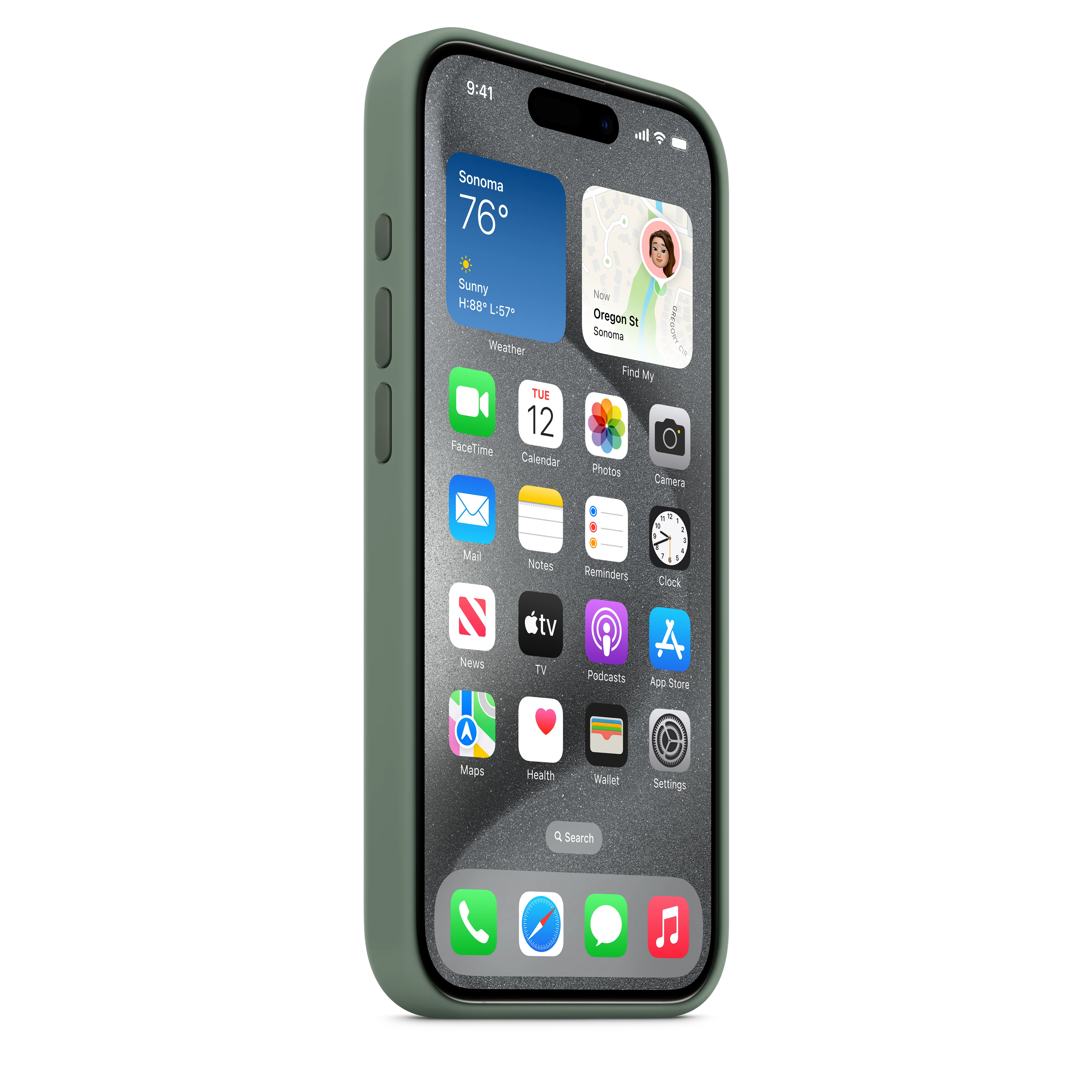 iPhone 15 Pro Silicone Case with MagSafe - Cypress - Image 6