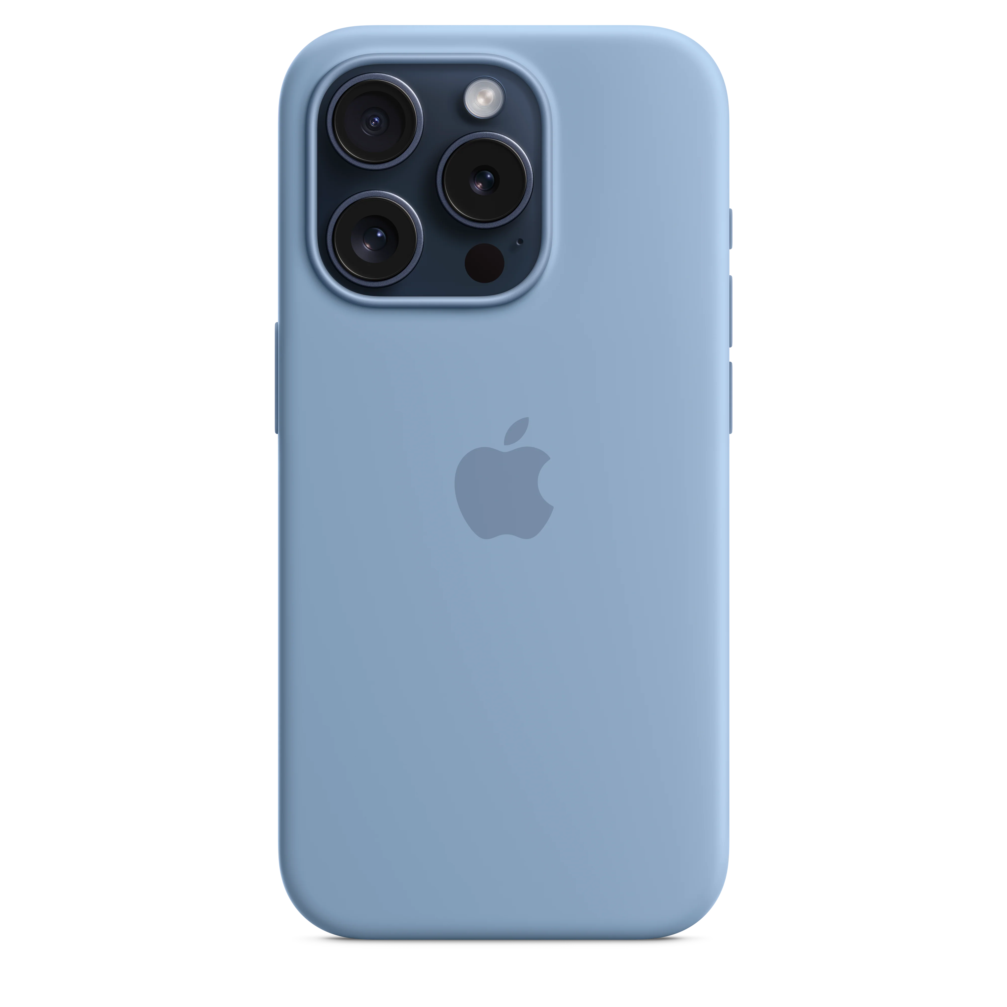 iPhone 15 Pro Silicone Case with MagSafe - Winter Blue - Image 2