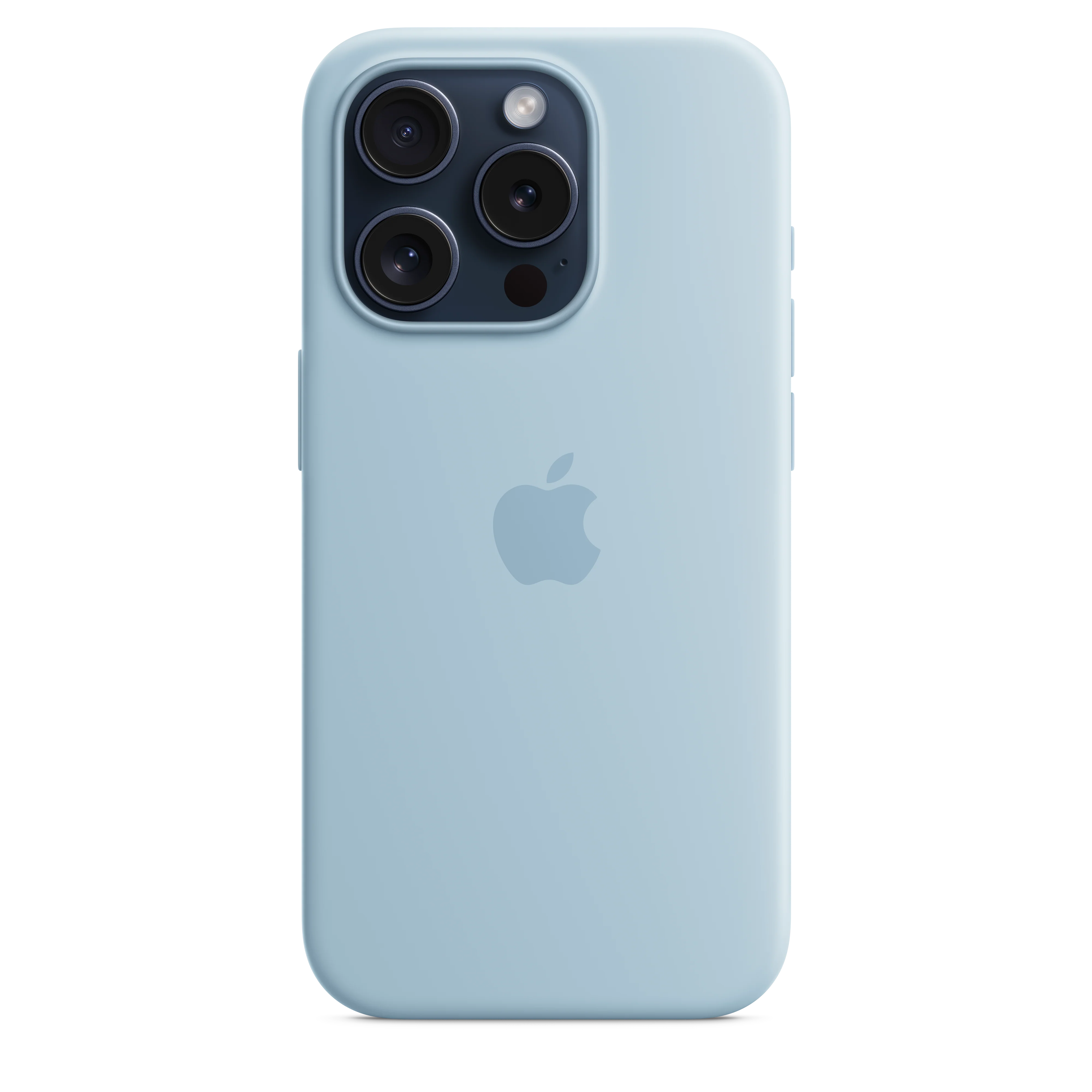 iPhone 15 Pro Silicone Case with MagSafe - Light Blue - Image 2