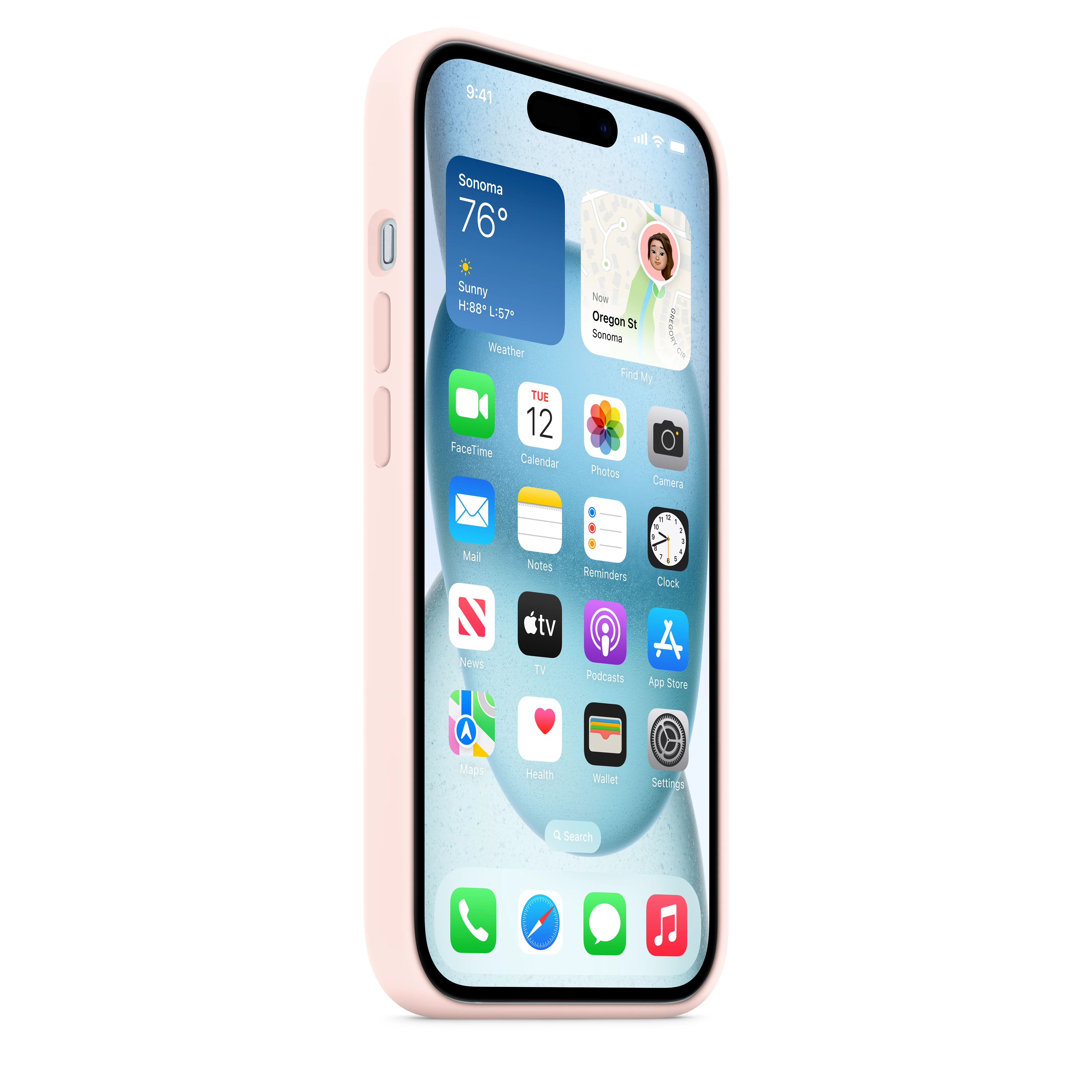 iPhone 15 Silicone Case with MagSafe - Light Pink - Image 7