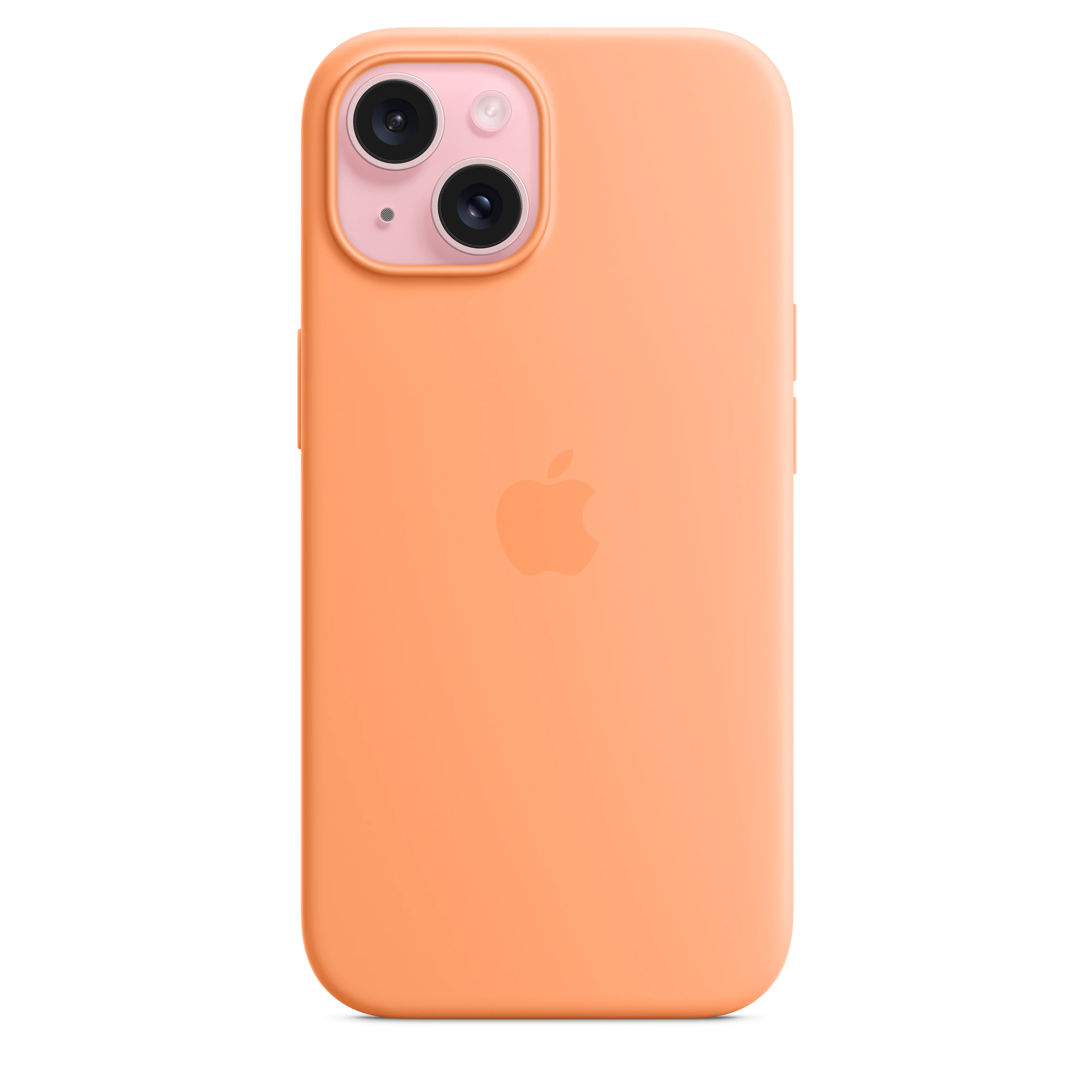 iPhone 15 Silicone Case with MagSafe - Orange Sorbet - Image 2