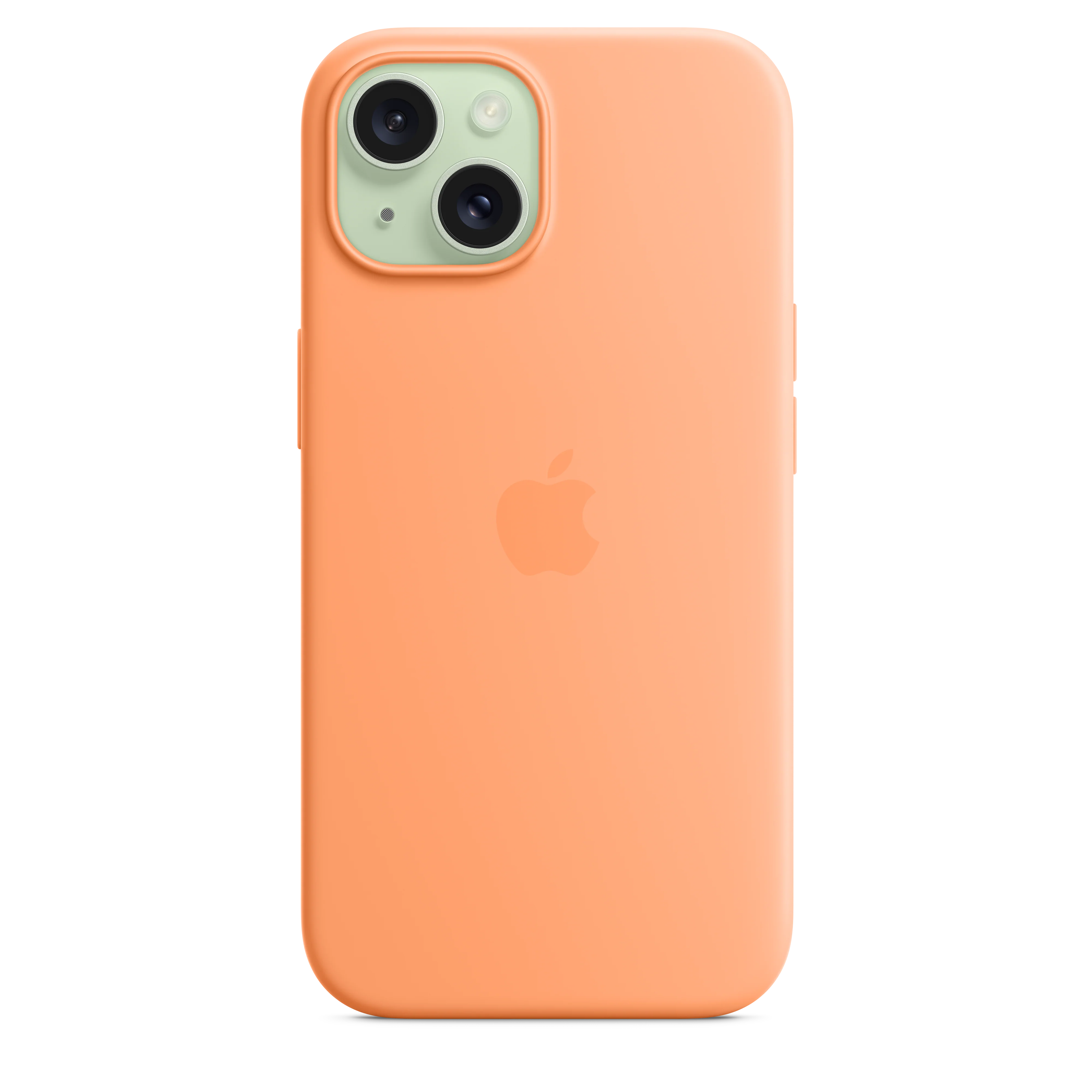iPhone 15 Silicone Case with MagSafe - Orange Sorbet - Image 4
