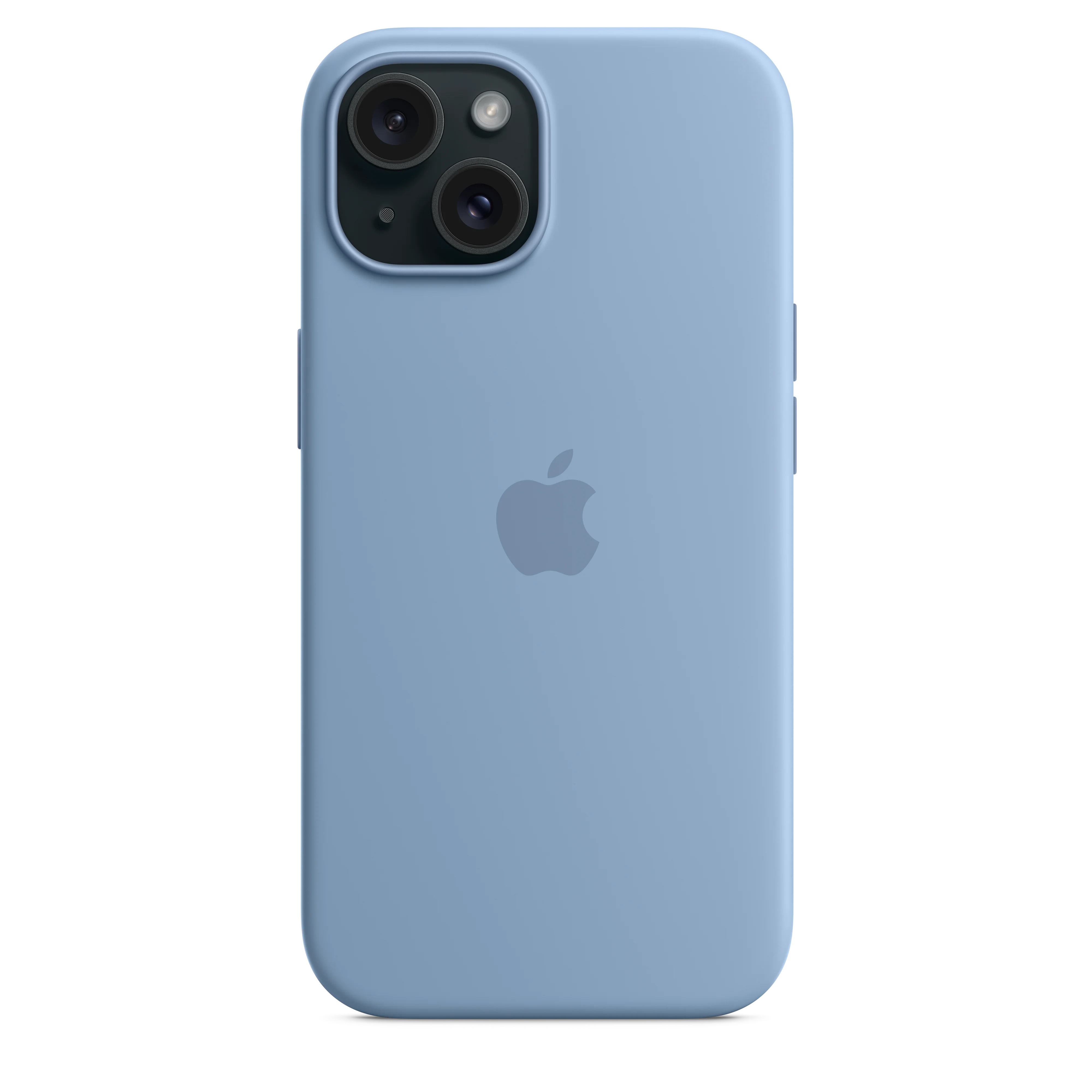iPhone 15 Silicone Case with MagSafe - Winter Blue - Image 5