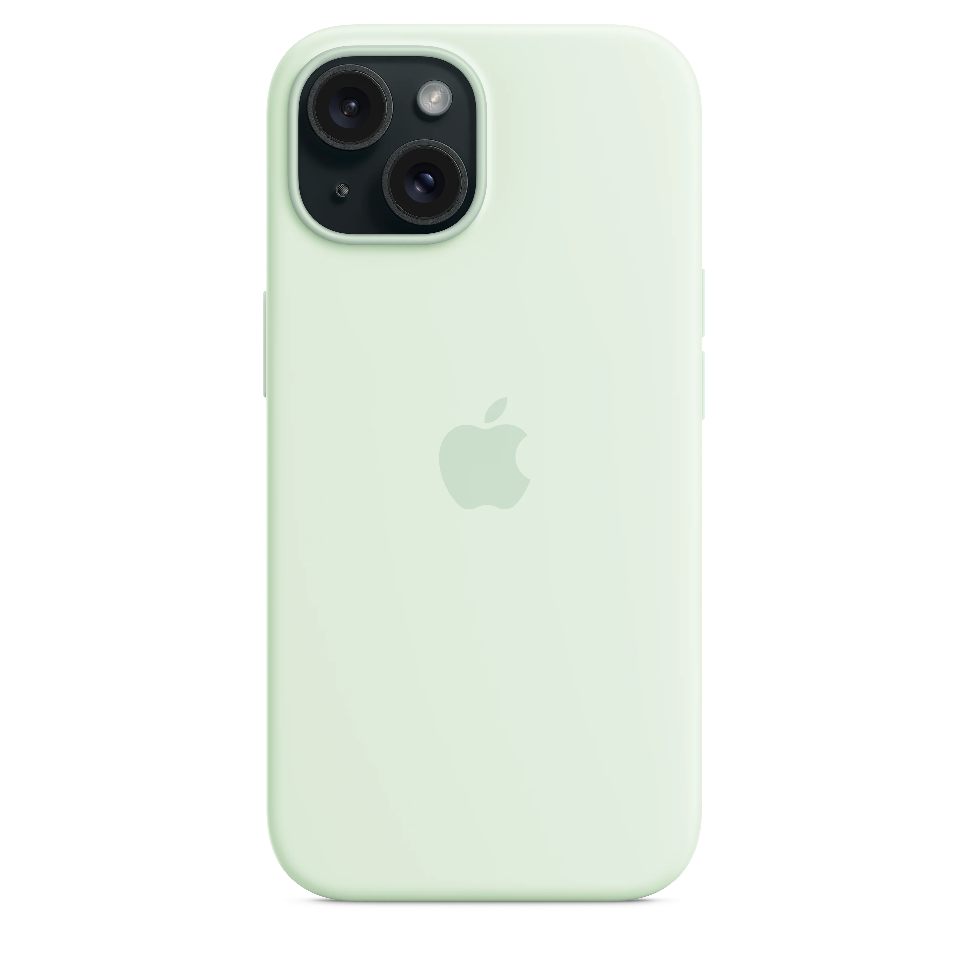 iPhone 15 Silicone Case with MagSafe - Soft Mint - Image 5