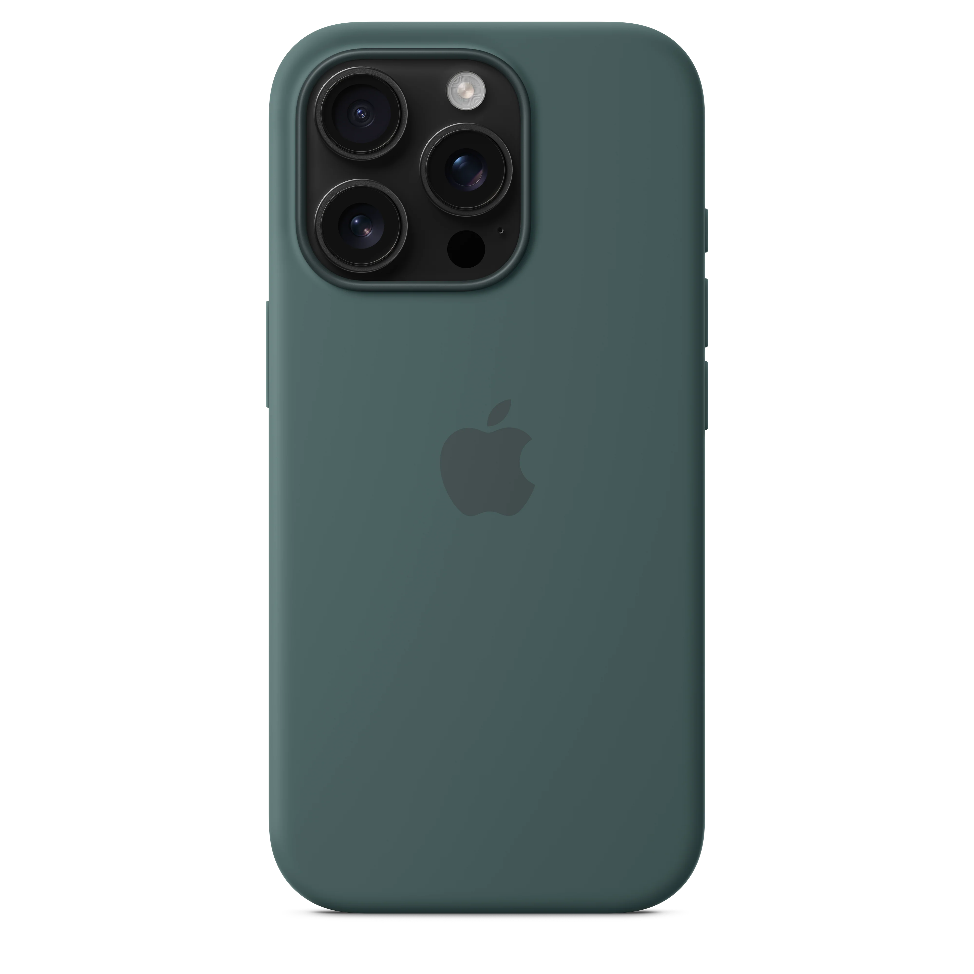 iPhone 16 Pro Silicone Case with MagSafe - Lake Green - Image 4