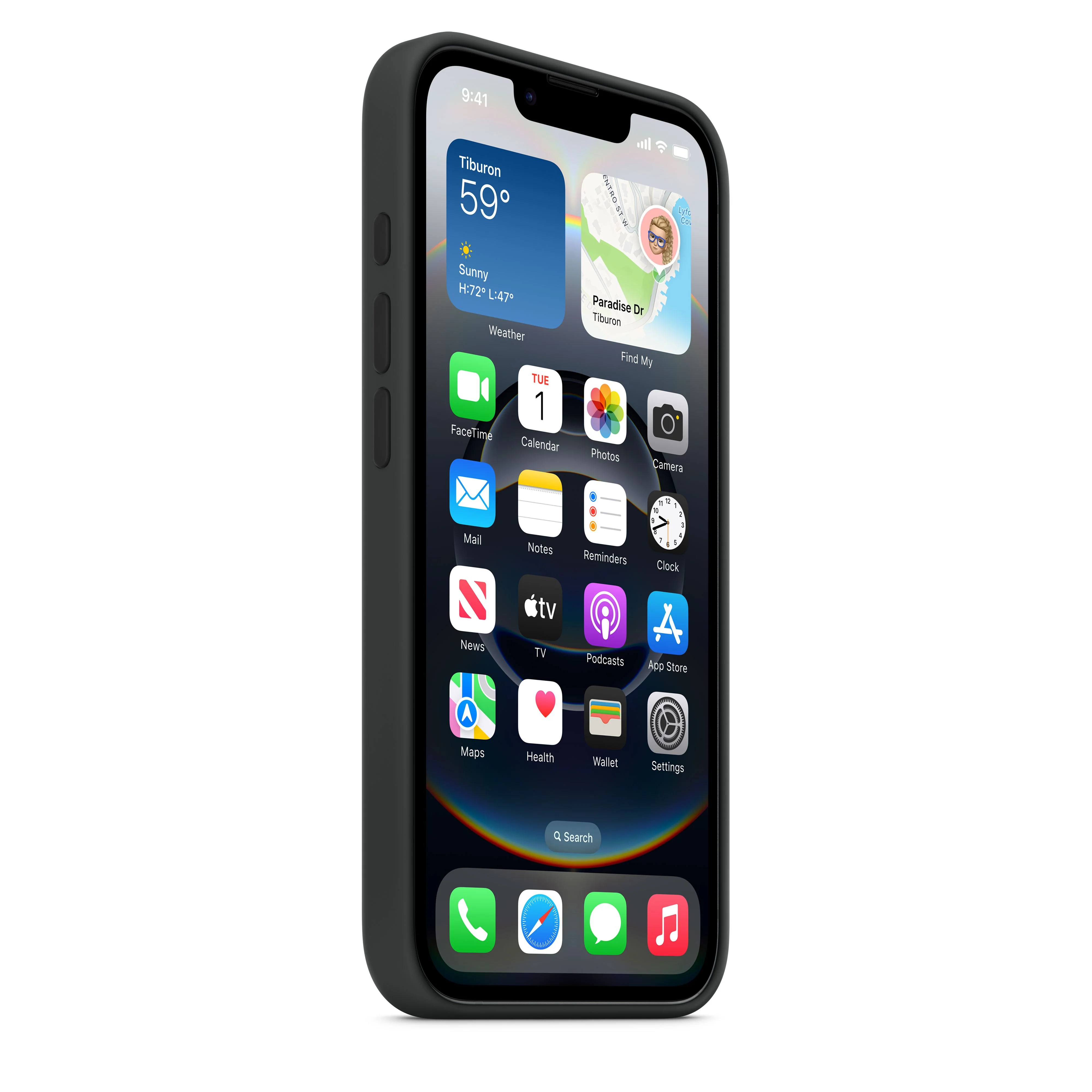 iPhone 16e Silicone Case – Black - Image 3