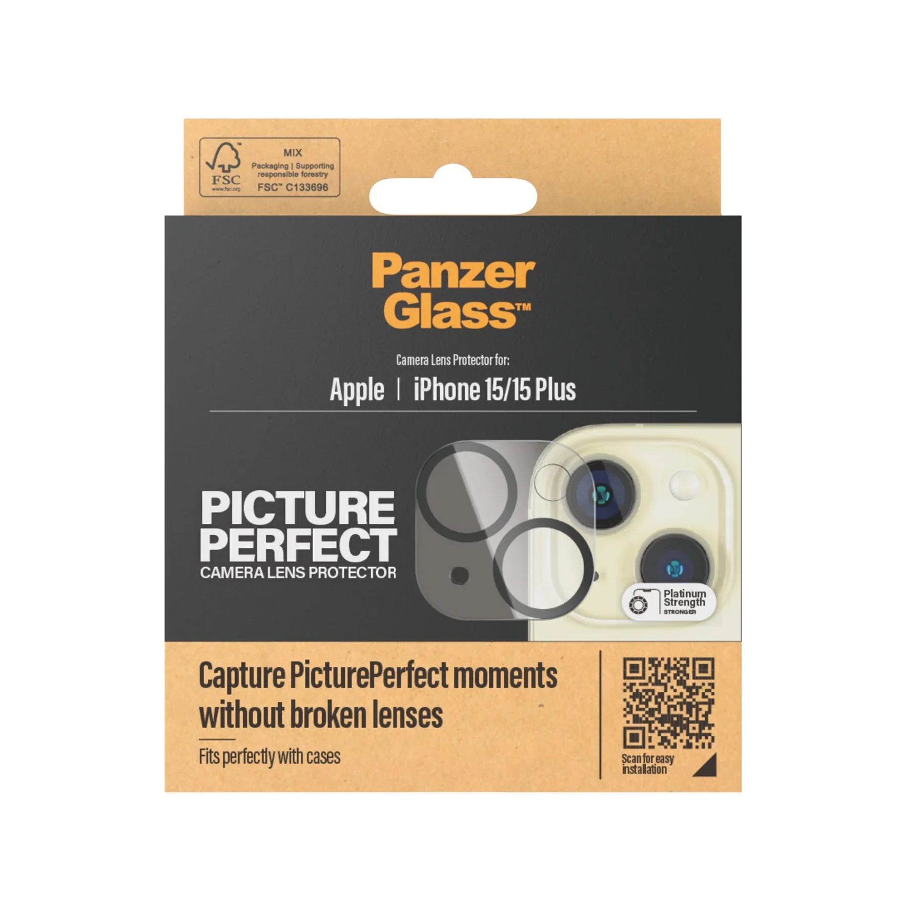 PanzerGlass Camera Lens Protector for iPhone 15 / iPhone 15 Plus - Image 3