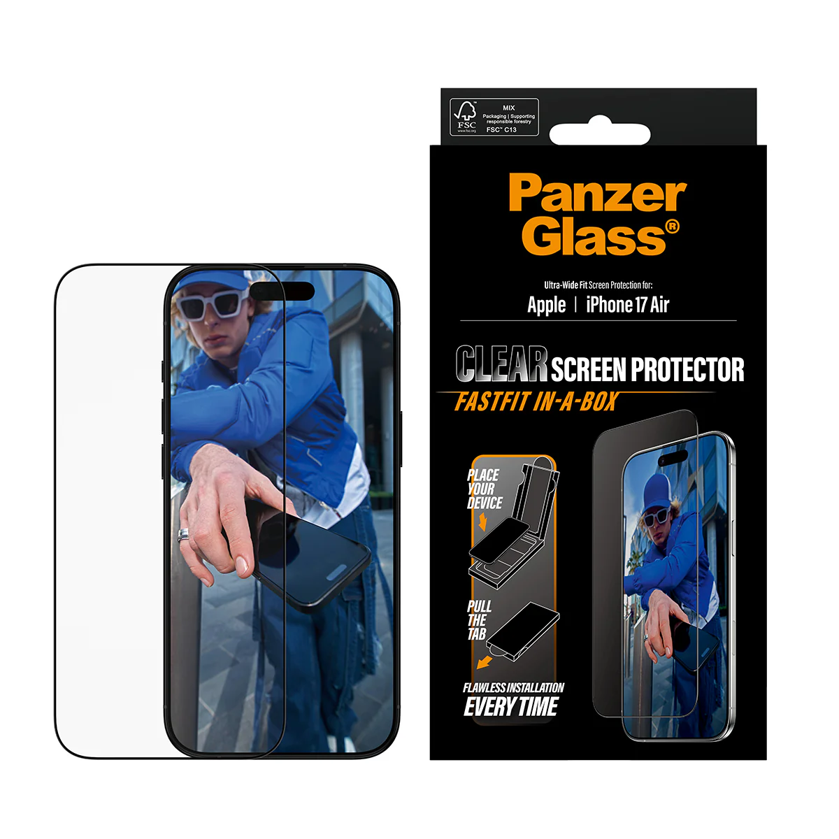 PanzerGlass UWF Glass for iPhone Air (Clear) - Image 2
