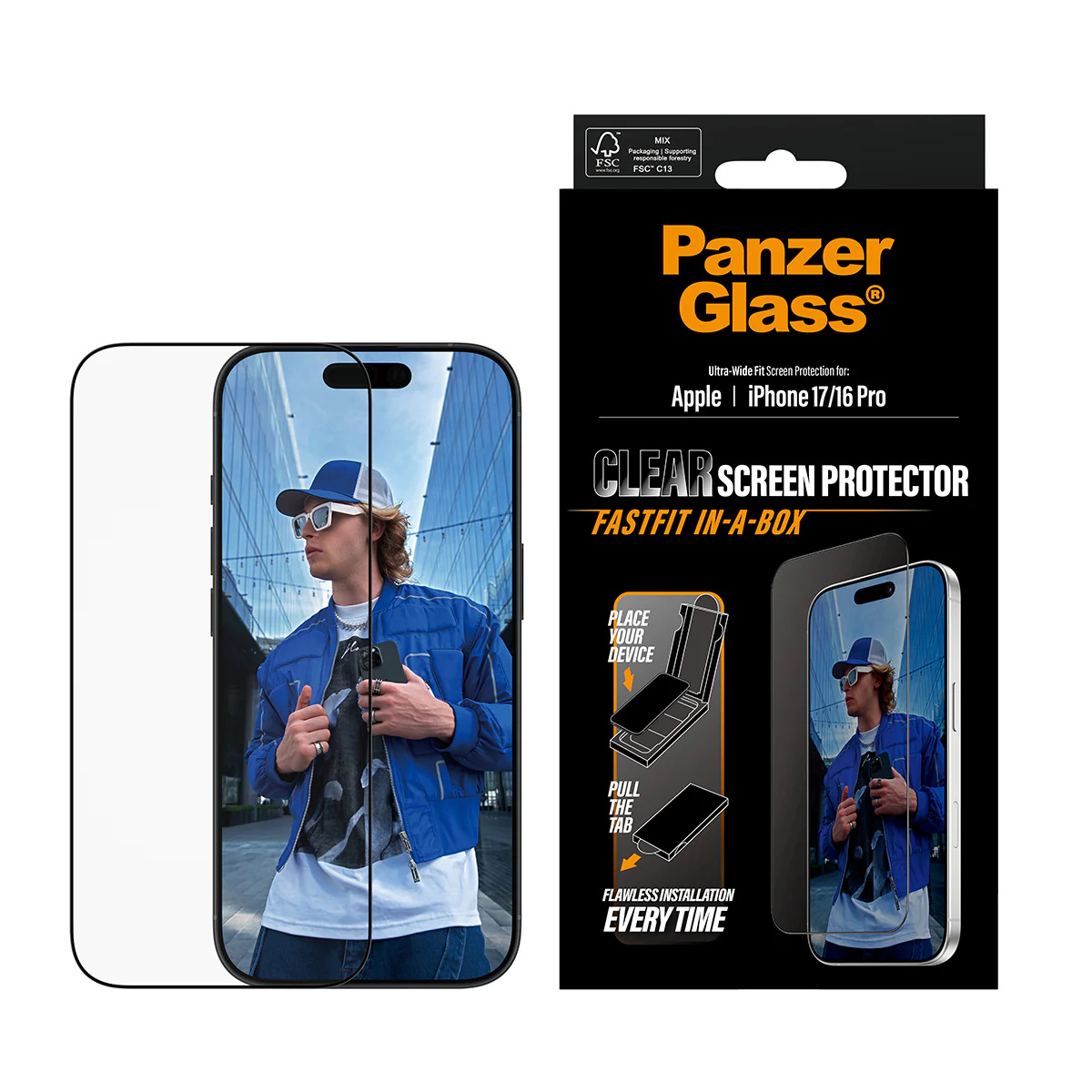 PanzerGlass UWF Glass for iPhone 17 (Clear) - Image 2