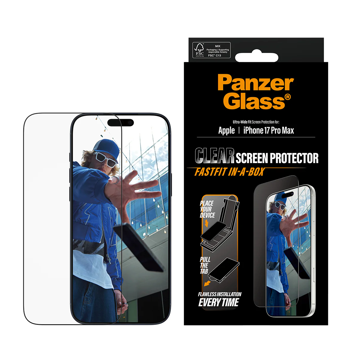 PanzerGlass UWF Glass for iPhone 17 Pro Max (Clear) - Image 2