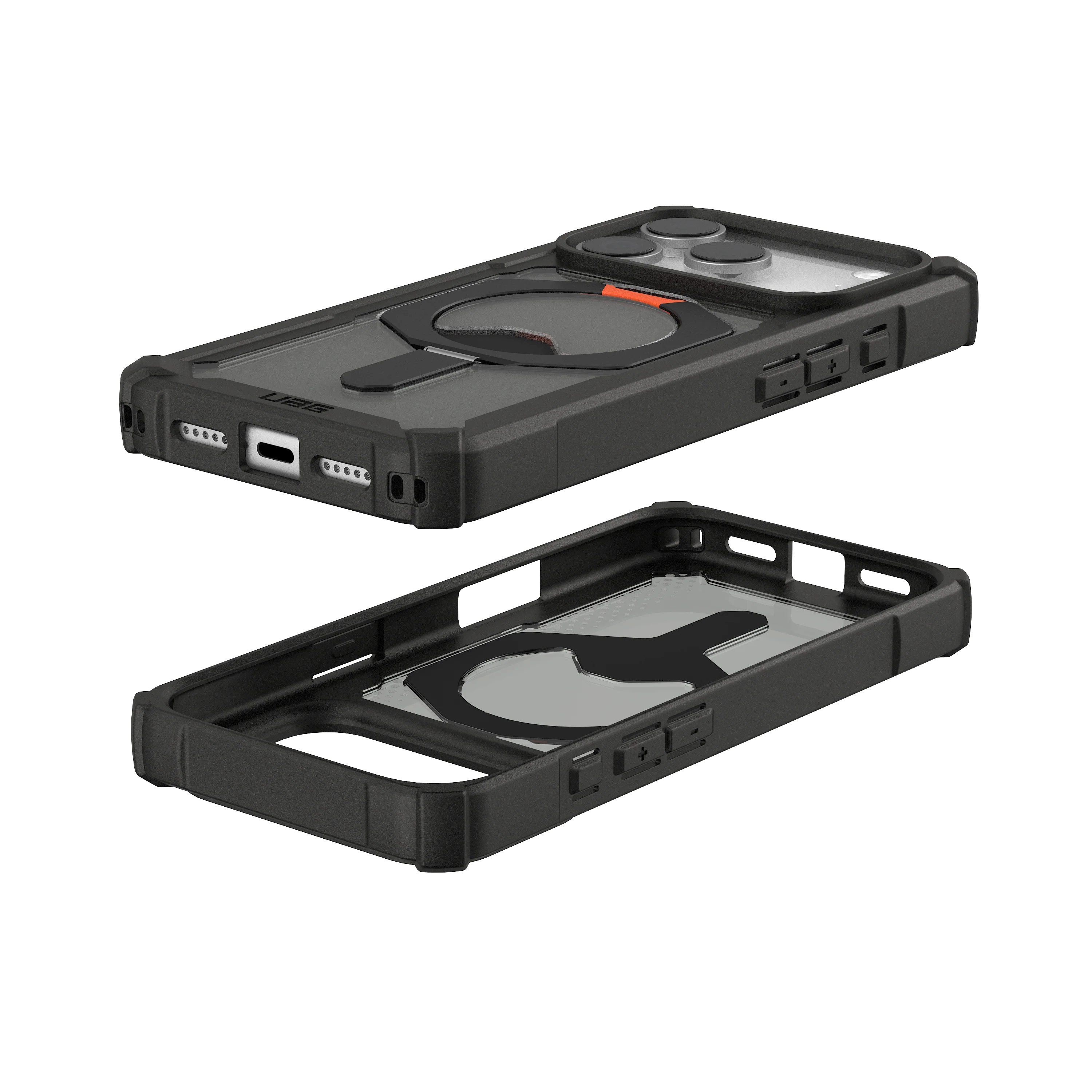 UAG Plasma XTE Magsafe Case for iPhone 17 Pro (Black/Pop Orange) - Image 12