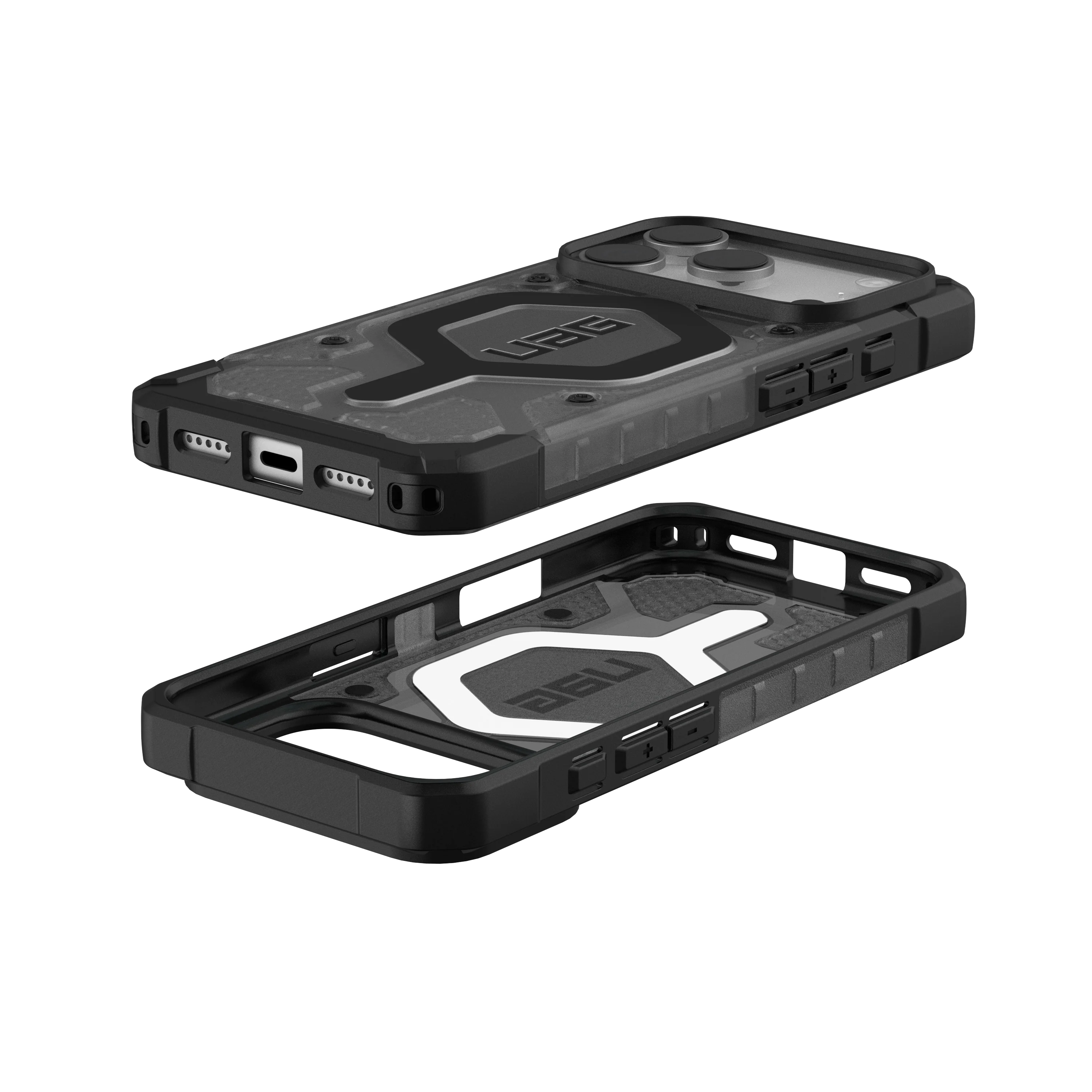 UAG iPhone 17 Pro Pathfinder Clear MagSafe - Ash/Black - Image 14