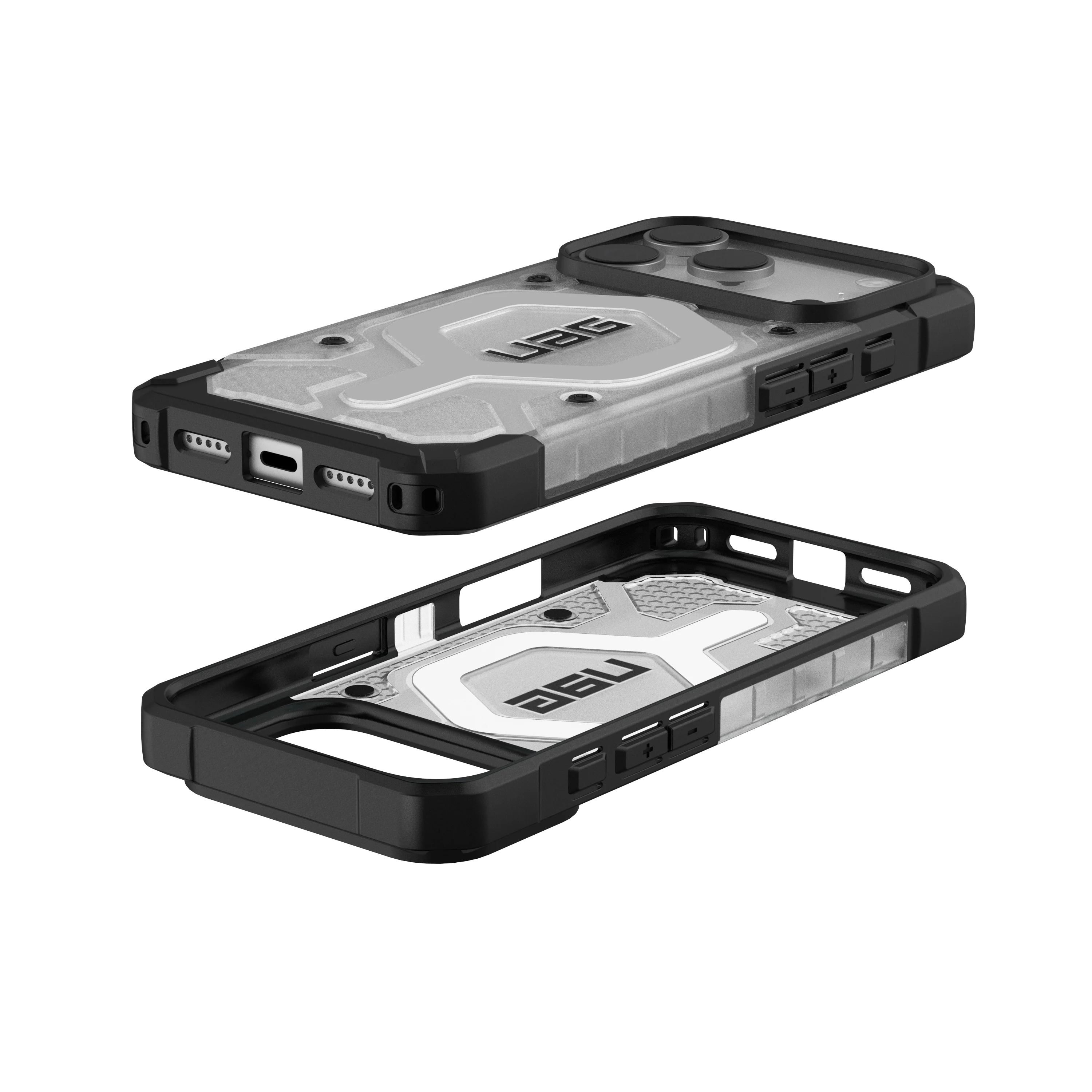 UAG iPhone 17 Pro Pathfinder Clear MagSafe - Ice/Silver - Image 14