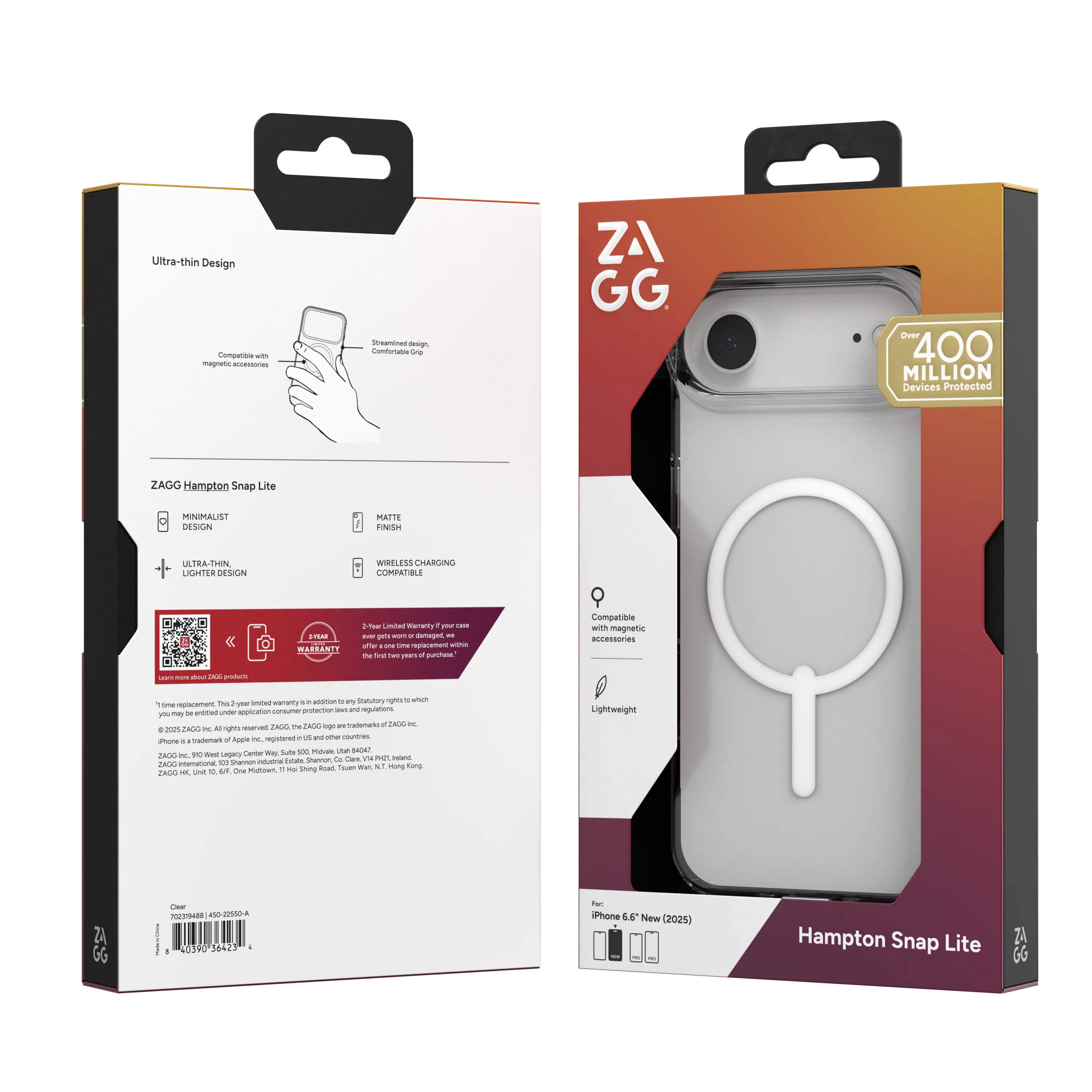 ZAGG-Cases-Essential Hampton Snap Lite iPhone Air - Clear - Image 13