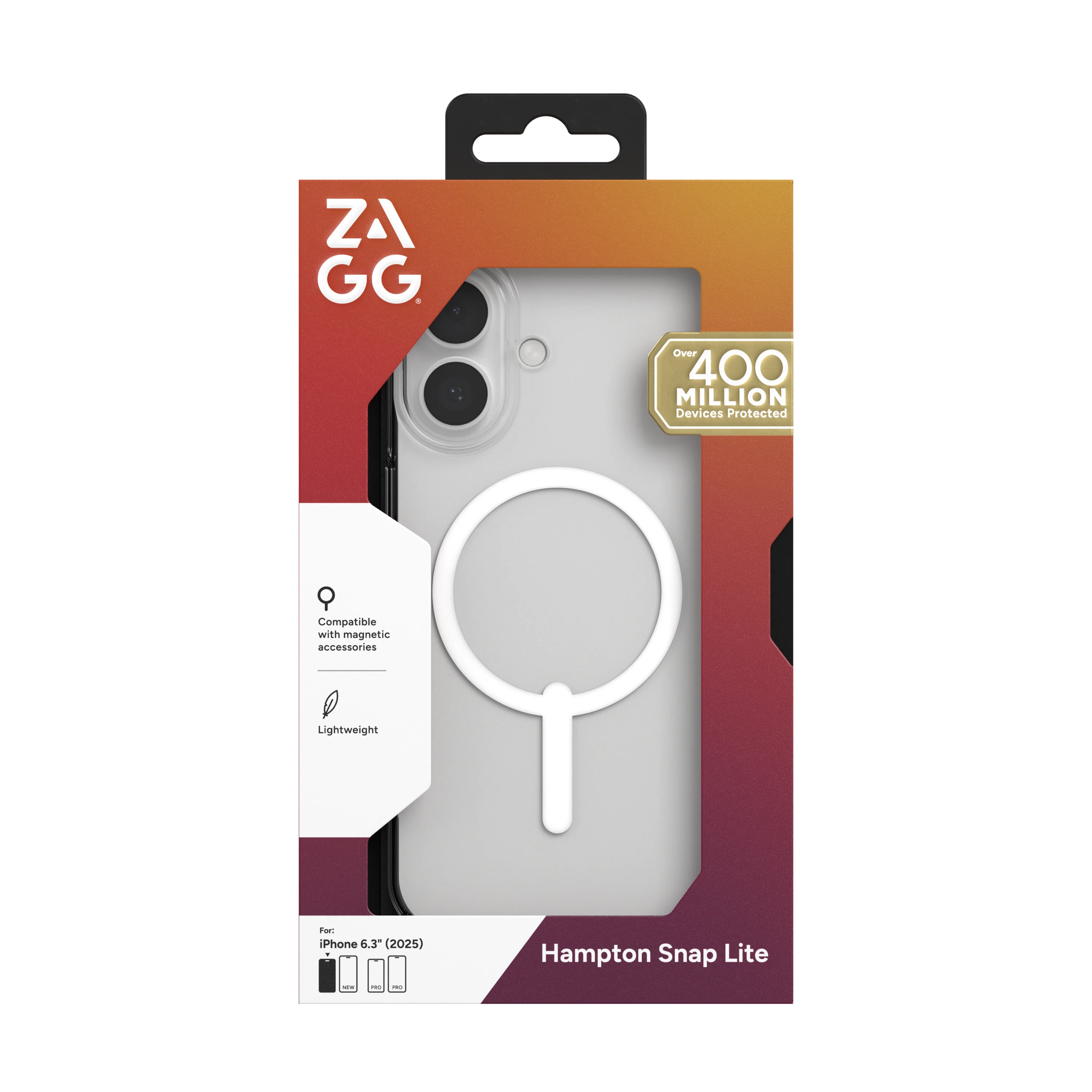 ZAGG-Cases-Essential Hampton Snap Lite iPhone 17 - Clear - Image 14